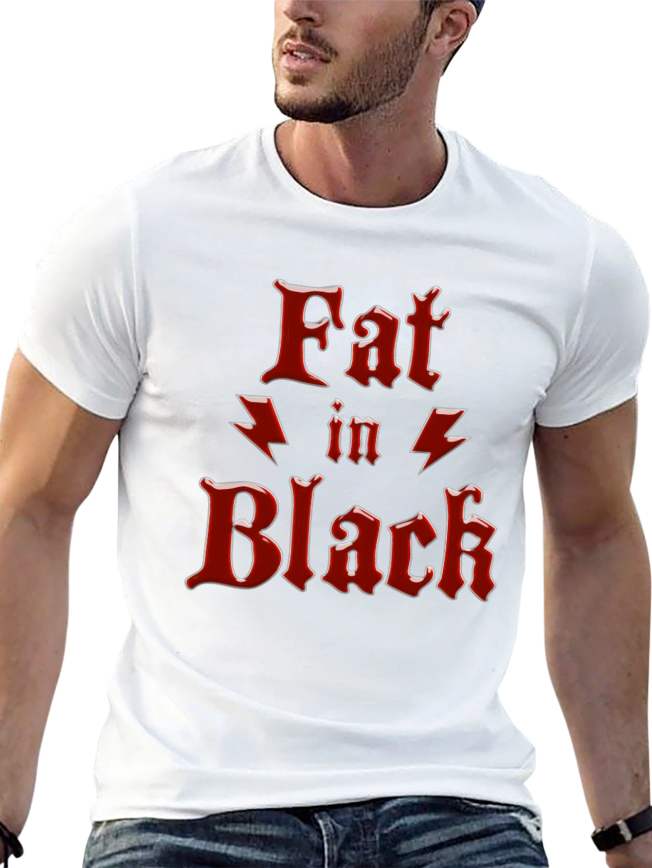Black Fat In Black Graphic T-Shirt view 13