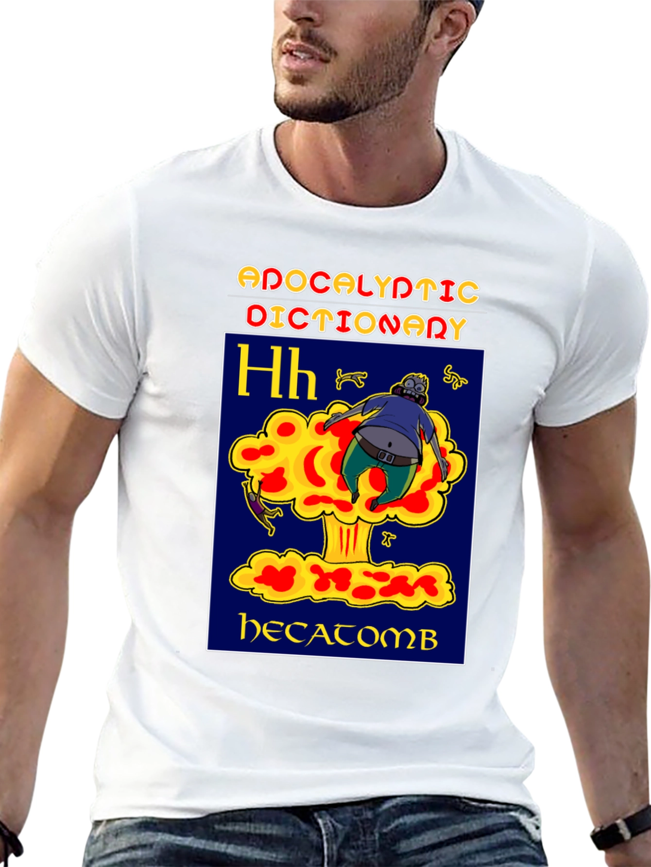 Black Apocalyptic Dictionary Hecatomb T-Shirt view 13