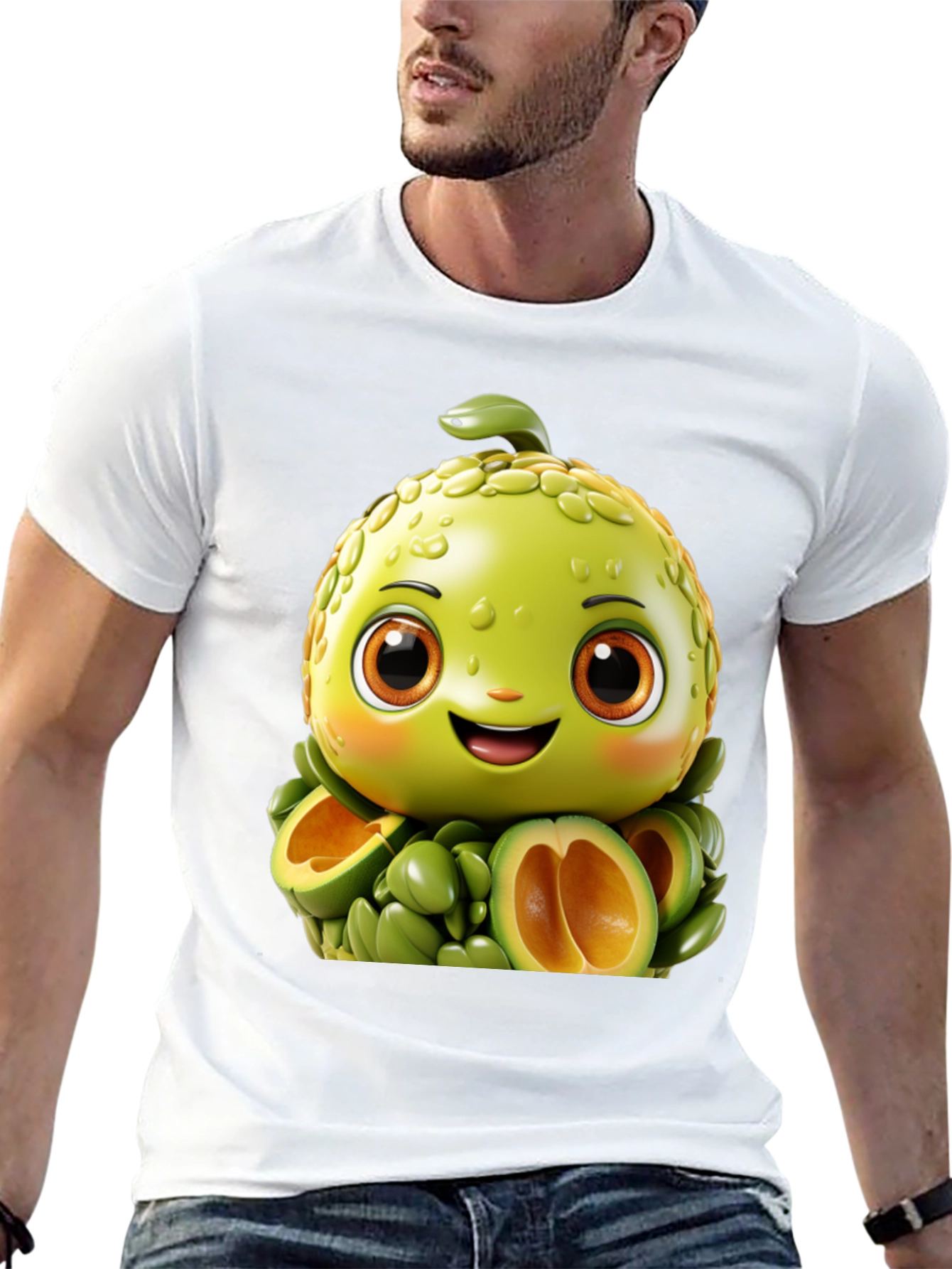 Black Avocado Character T-Shirt view 13