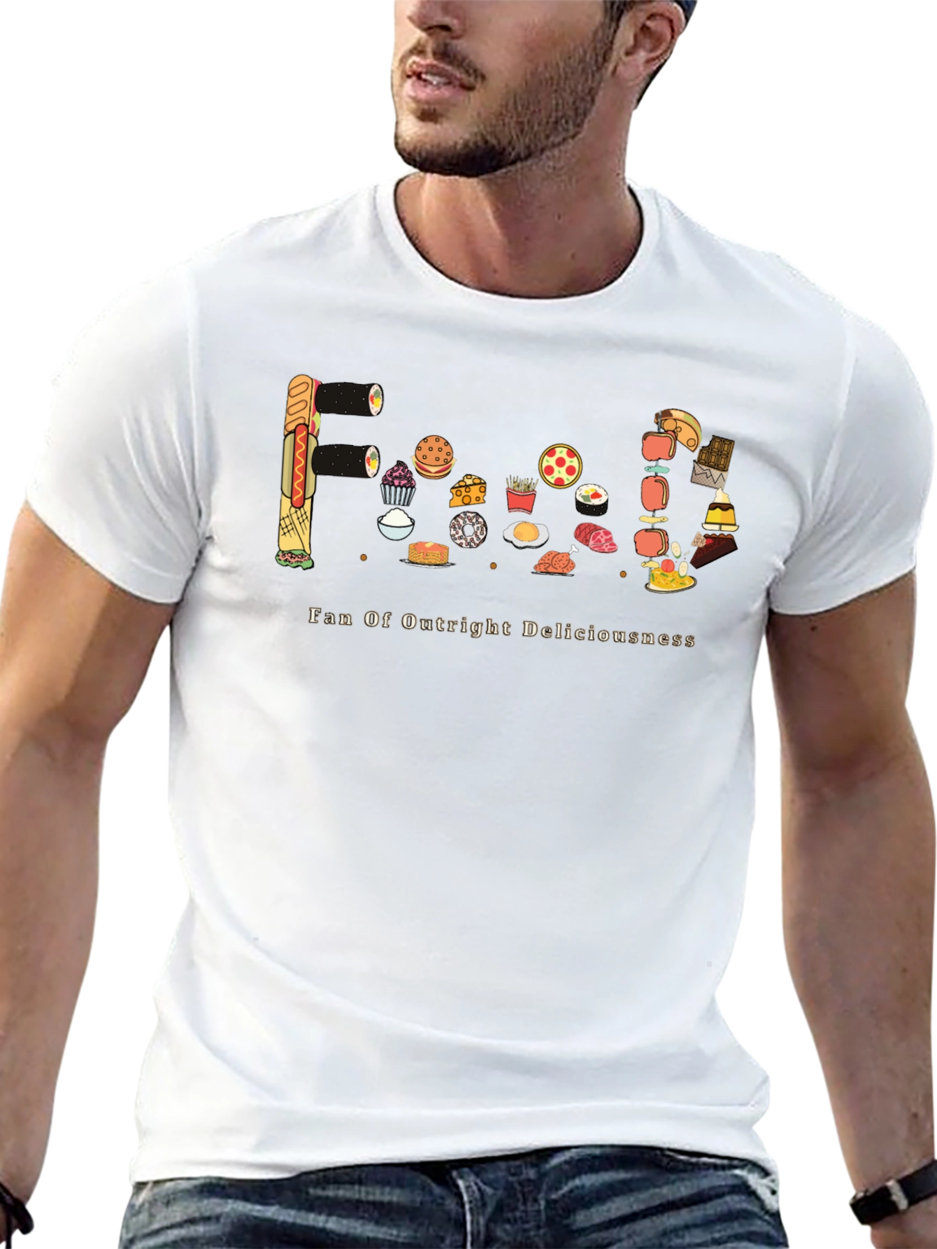 Black Foodie Graphic Tee - Fan of Outright Deliciousness view 13