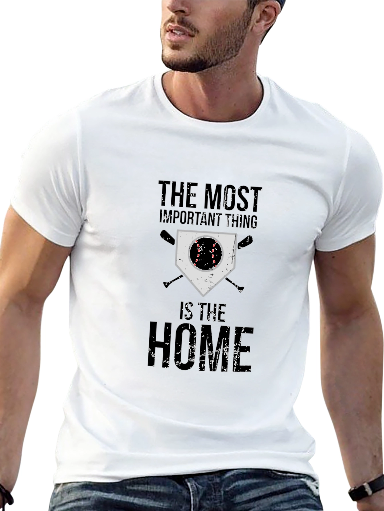 Black Baseball Home T-Shirt view 13