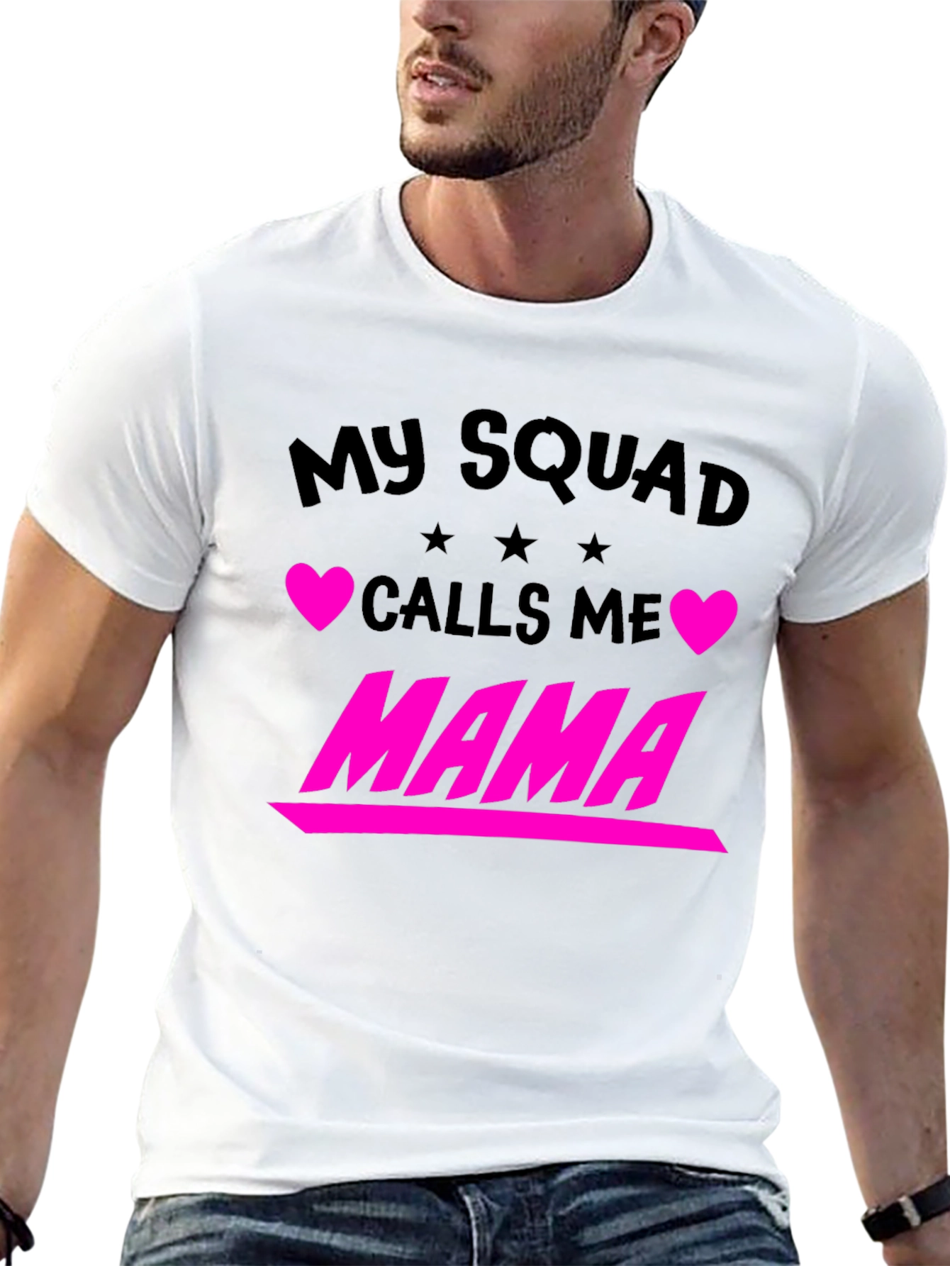 Black My Squad Calls Me Mama Graphic Tee view 13