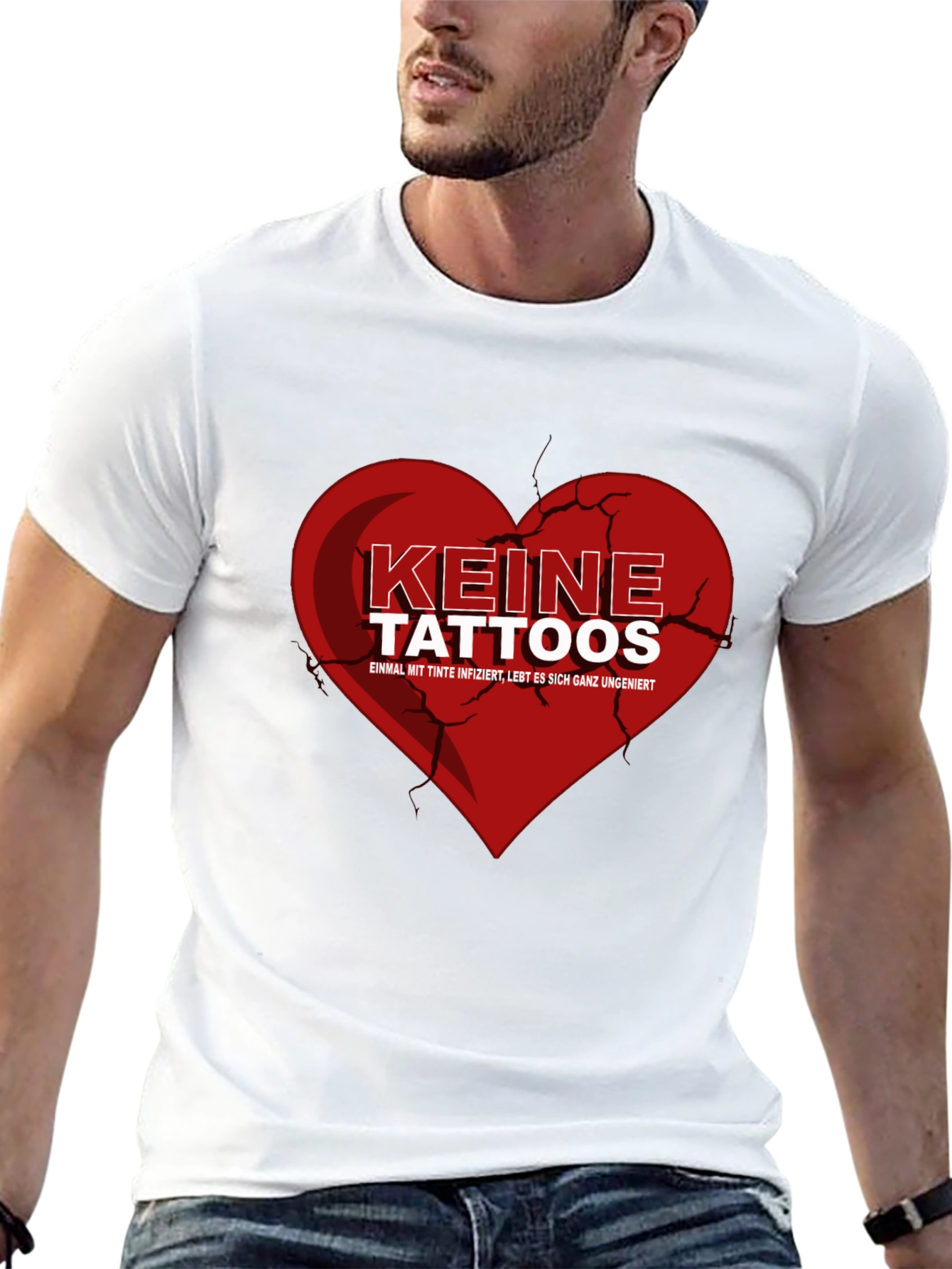 Black Keine Tattoos Graphic Tee - Black view 13