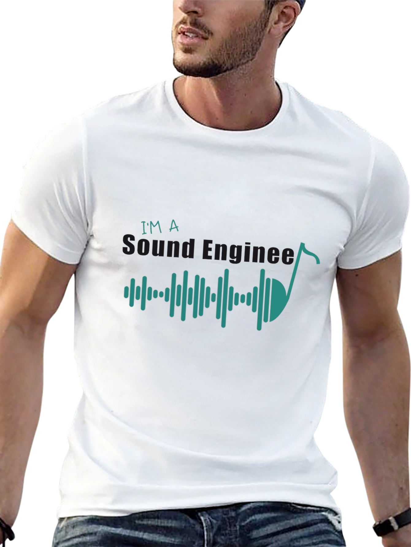Black Sound Engineer Graphic Tee - Music Lover Shirt view 13