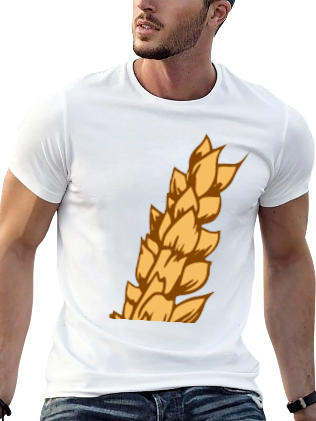 Black Wheat Graphic Tee - Mens Black T-Shirt view 13