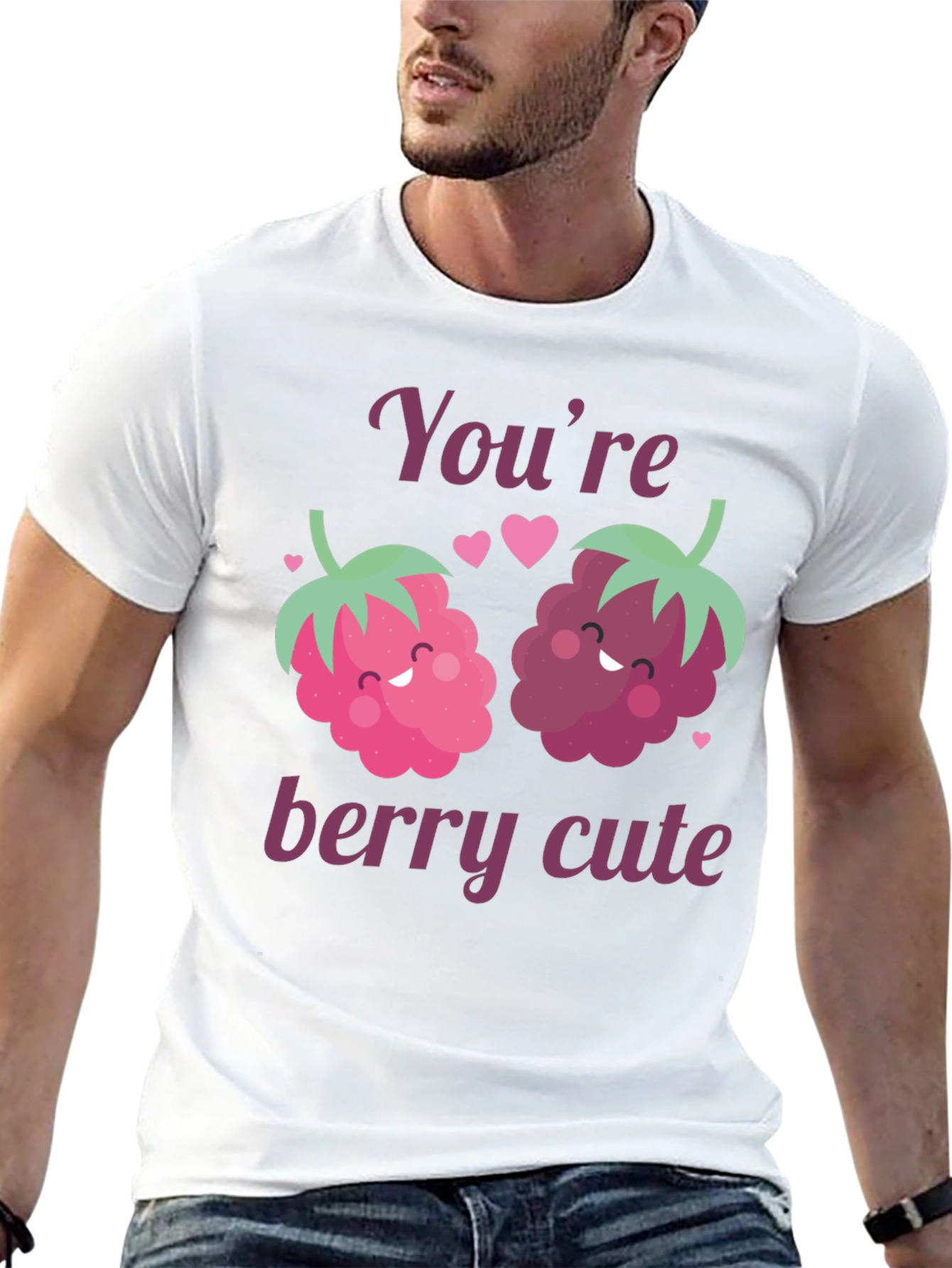 Black You're Berry Cute Graphic Tee view 13