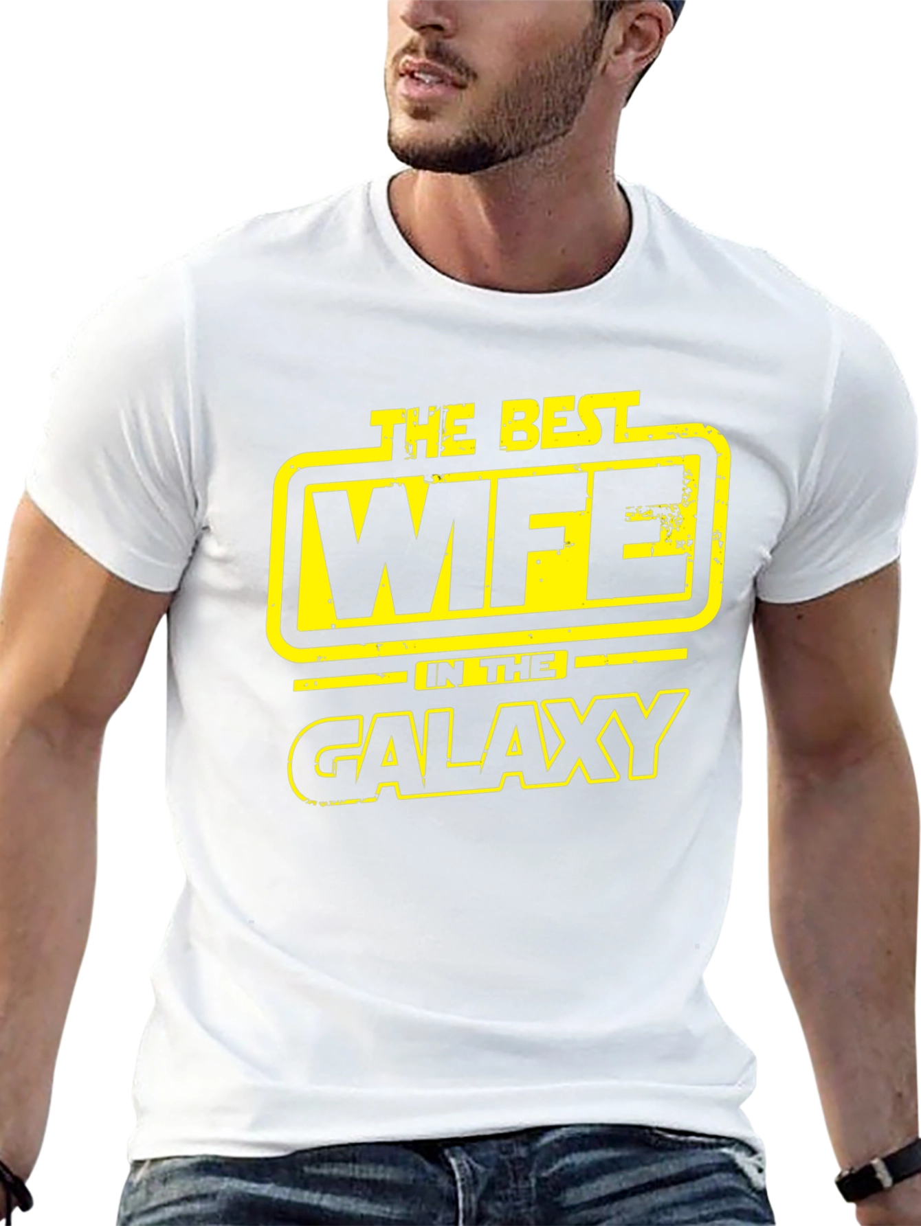 Black Best Wife in the Galaxy Graphic T-Shirt view 13