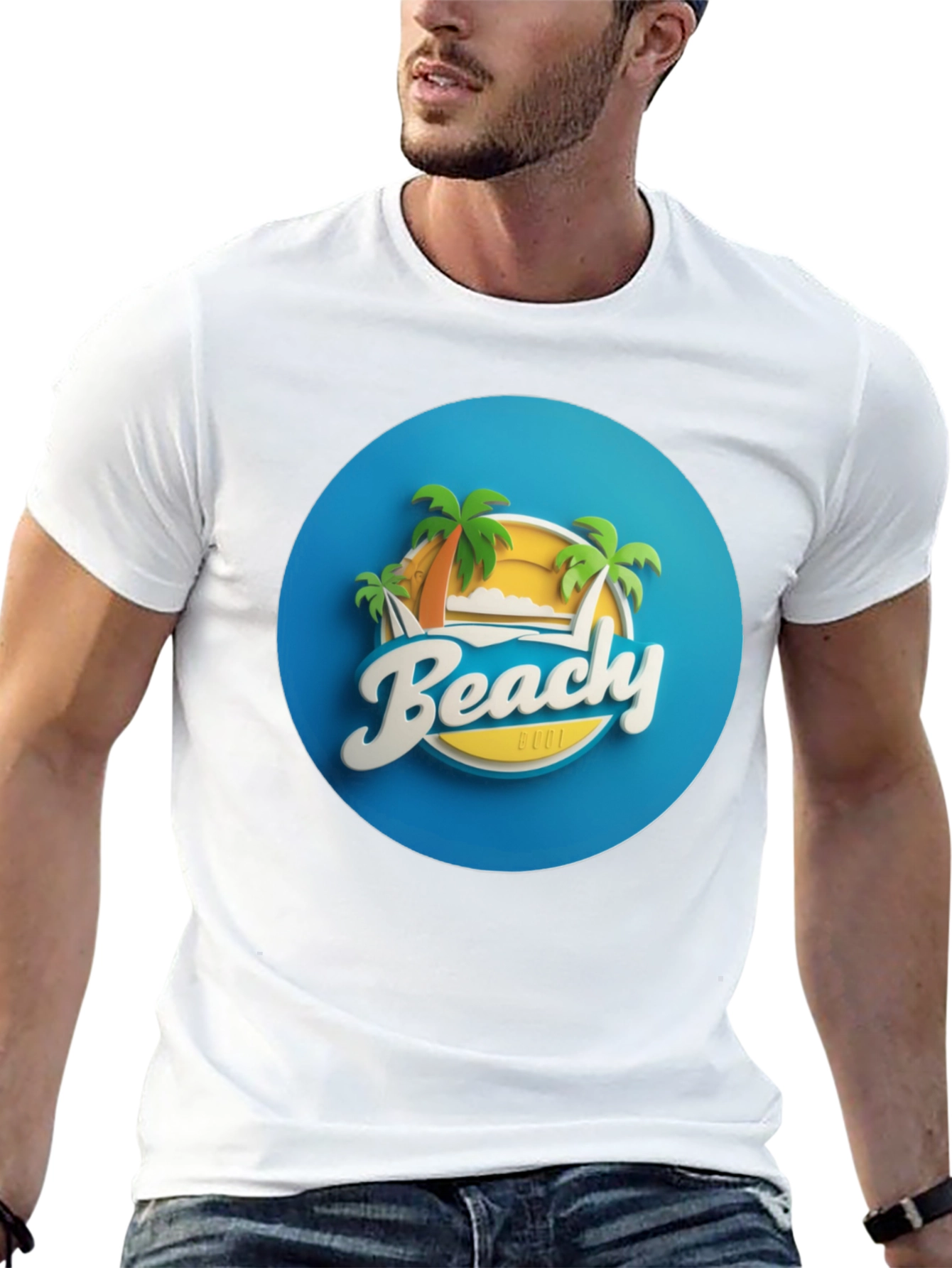 Black Beachy Cool Graphic T-Shirt view 13