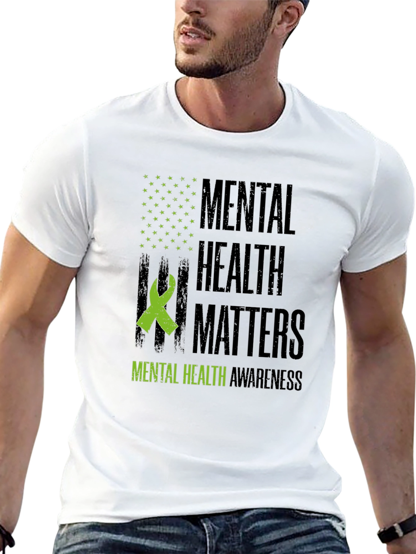 Black Mental Health Awareness T-Shirt view 13