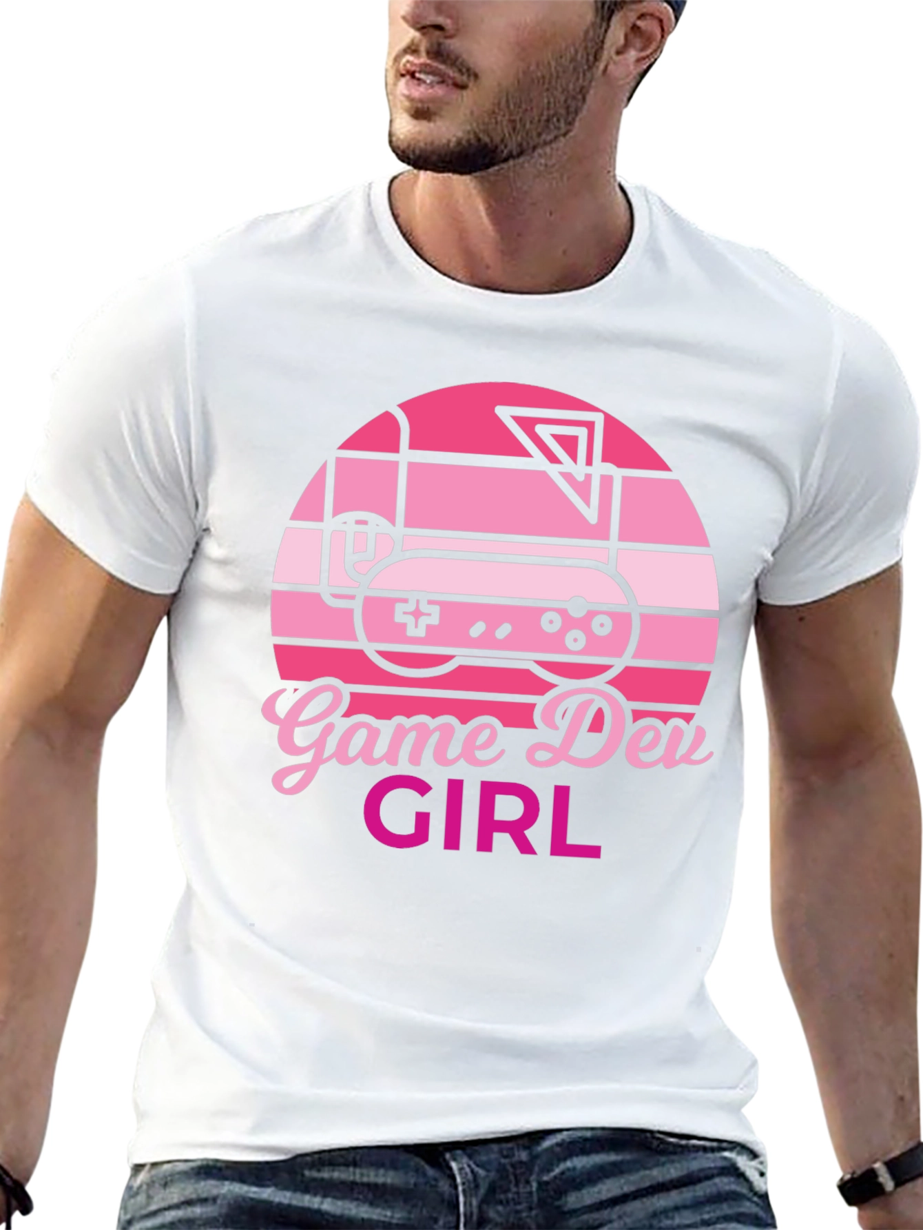 Black Game Dev Girl Retro Style T-Shirt view 13