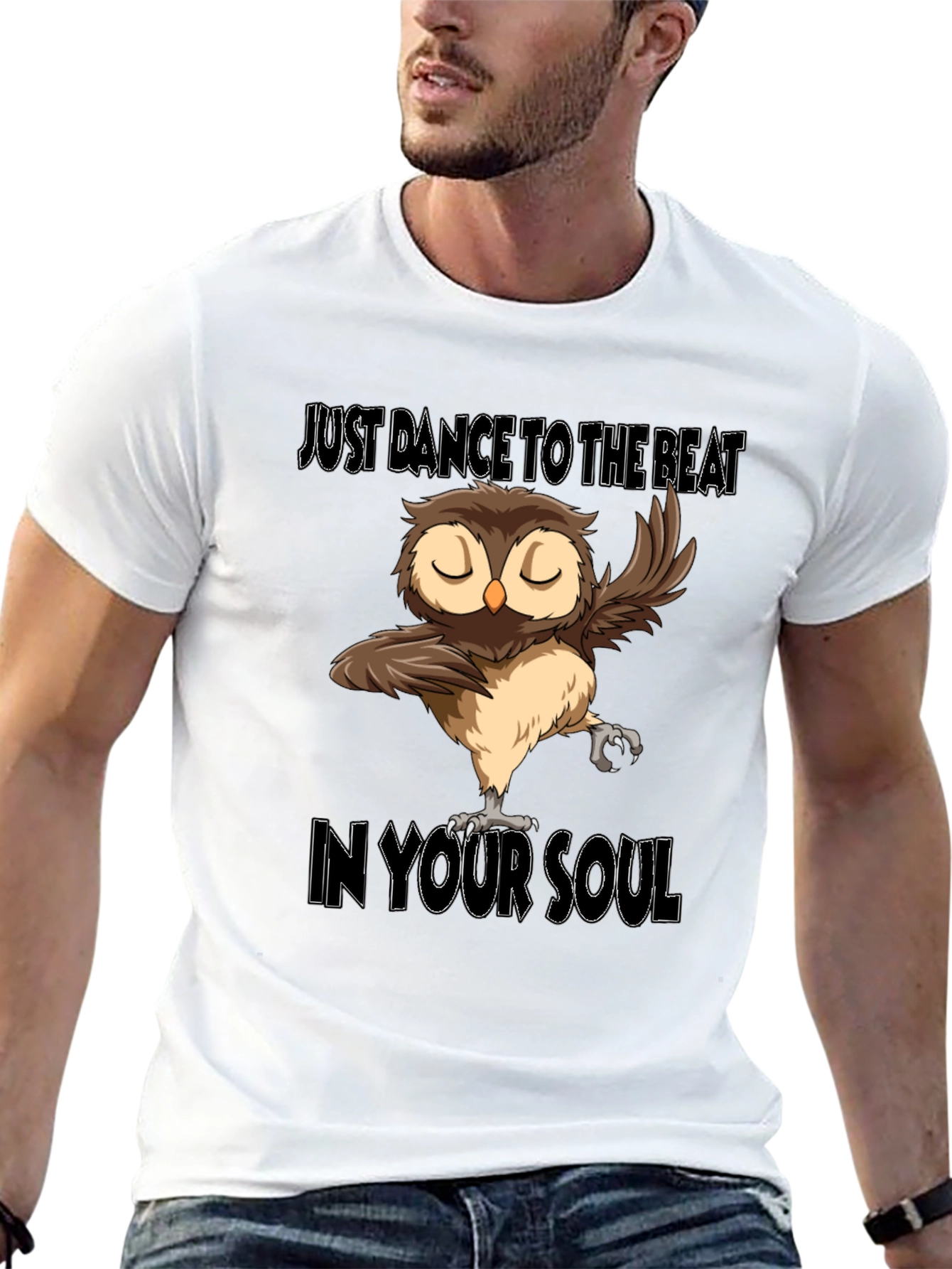 Black Dance to the Beat Owl T-Shirt view 13