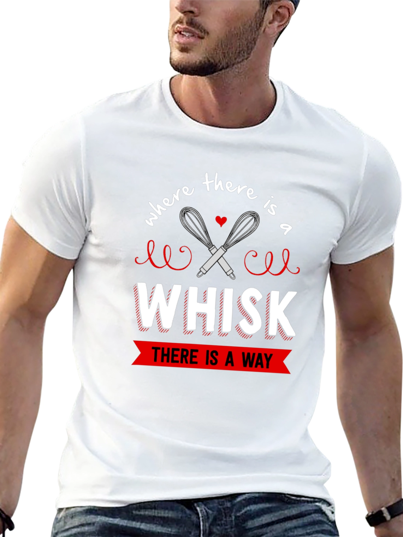 Black Whisk There is a Way Unisex T-Shirt view 13