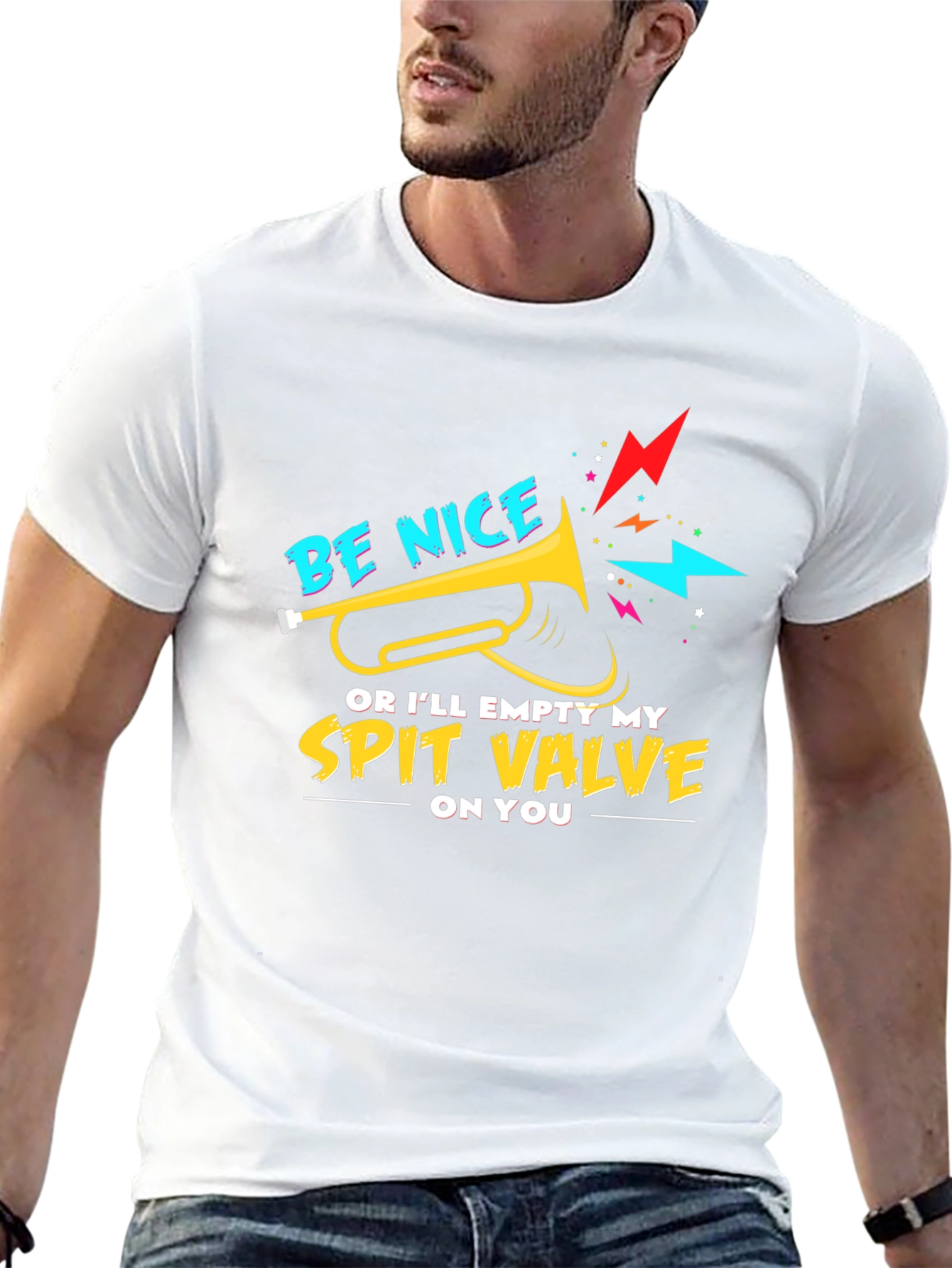 Black Be Nice Spit Valve Graphic Tee view 13