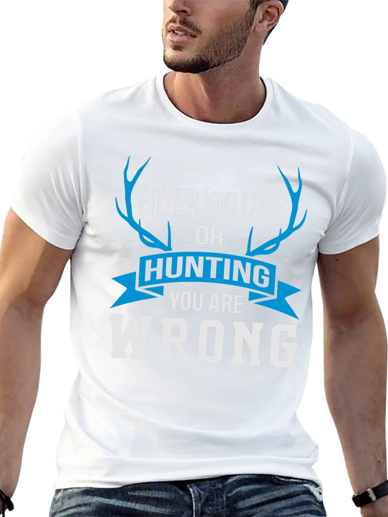 Black Hunting Lover Graphic Tee - Funny Wrong Statement view 13
