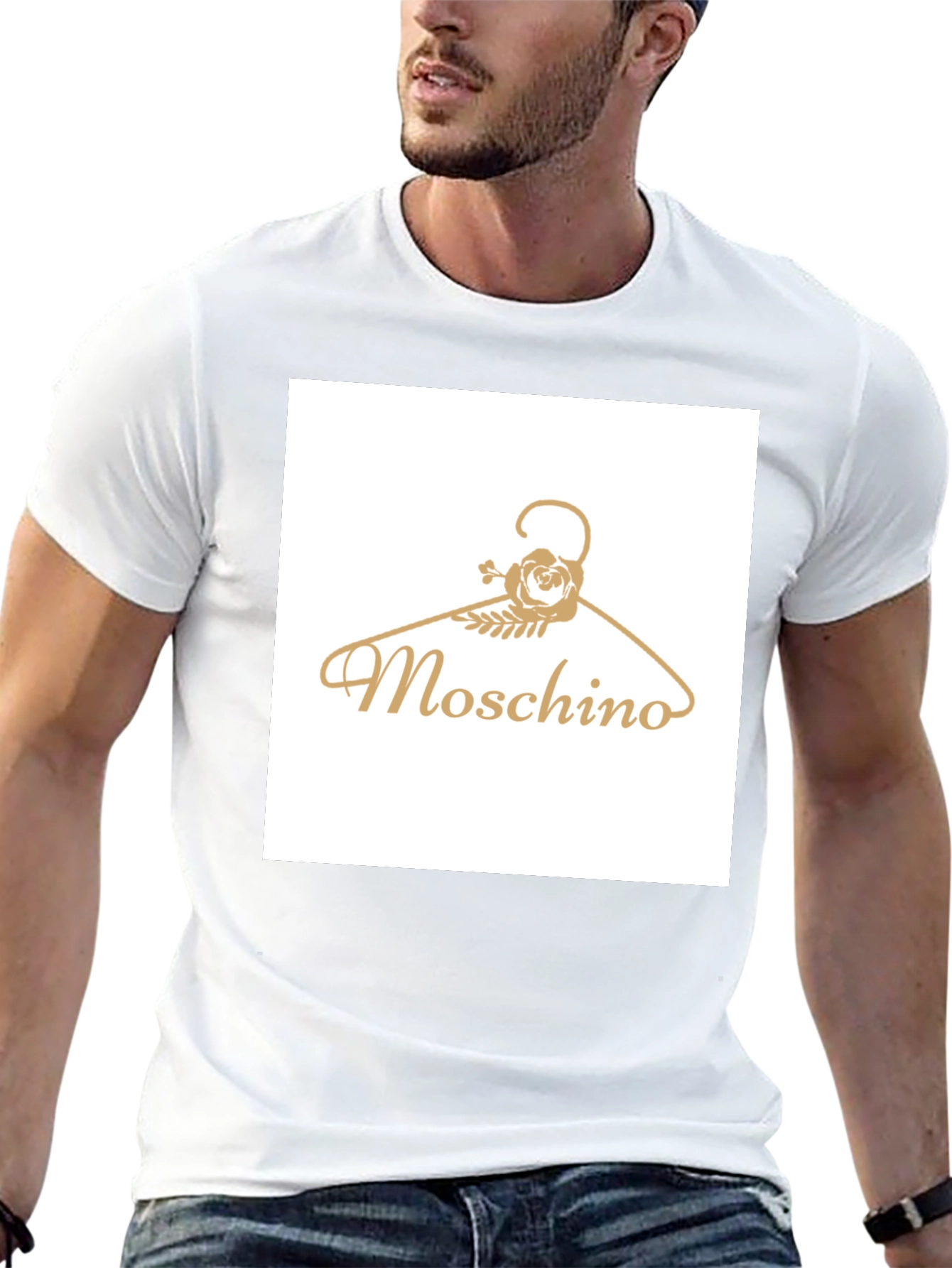 Black Moschino Hanger Graphic Tee - Stylish Casual Wear view 13