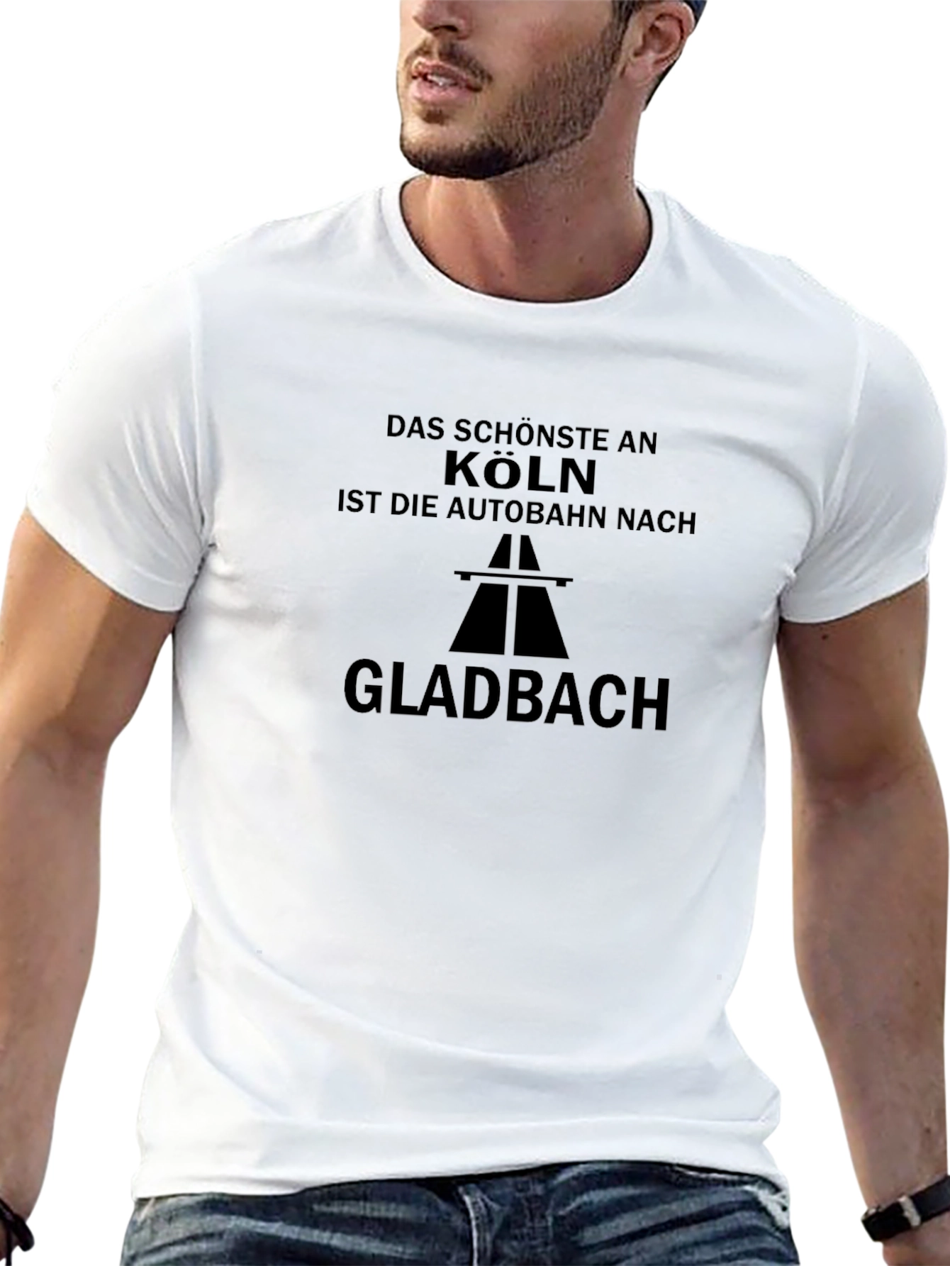 Black Köln Autobahn Gladbach Black T-Shirt view 13