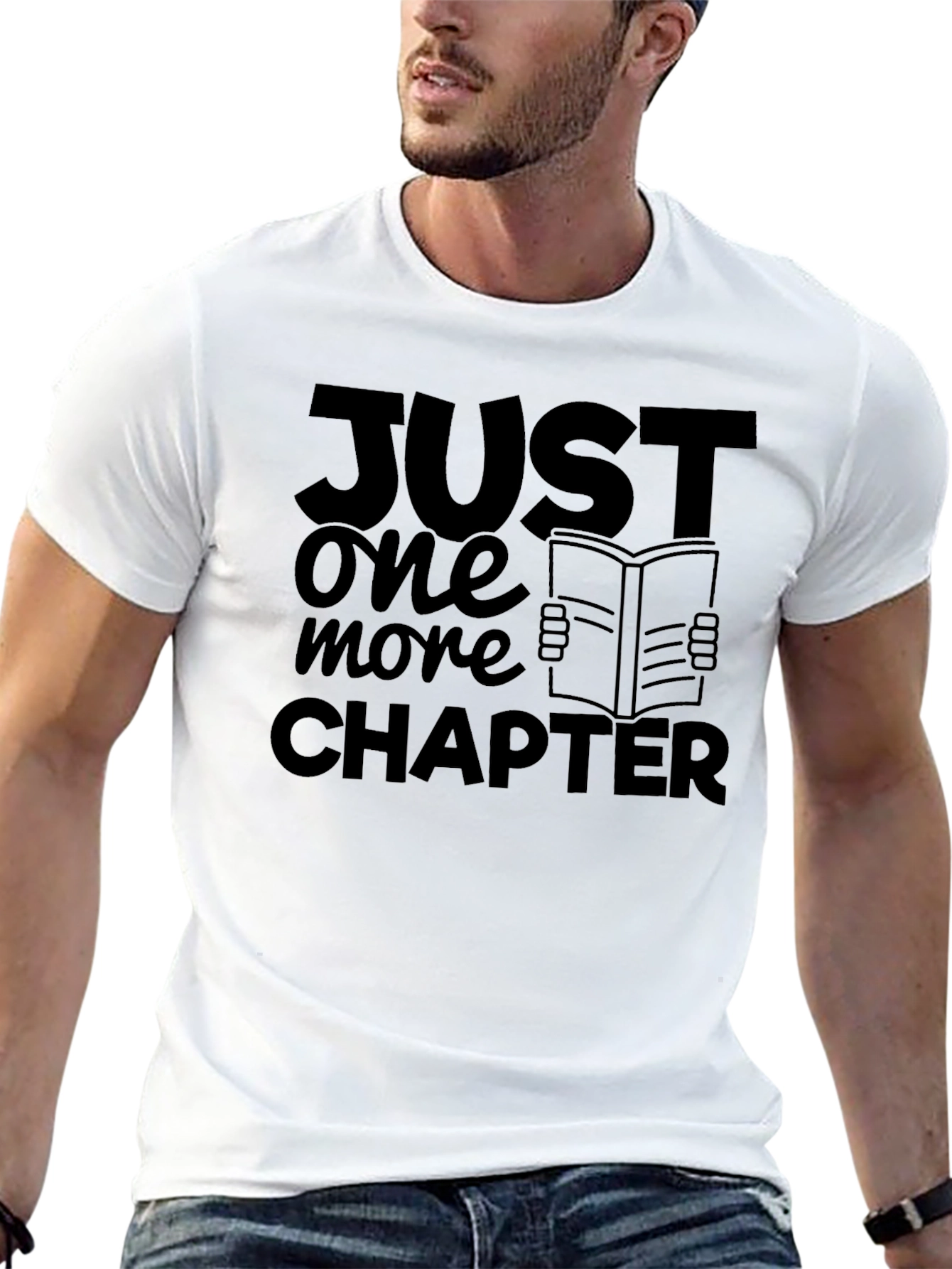 Black Just One More Chapter Black Tee - Book Lover's Shirt view 13