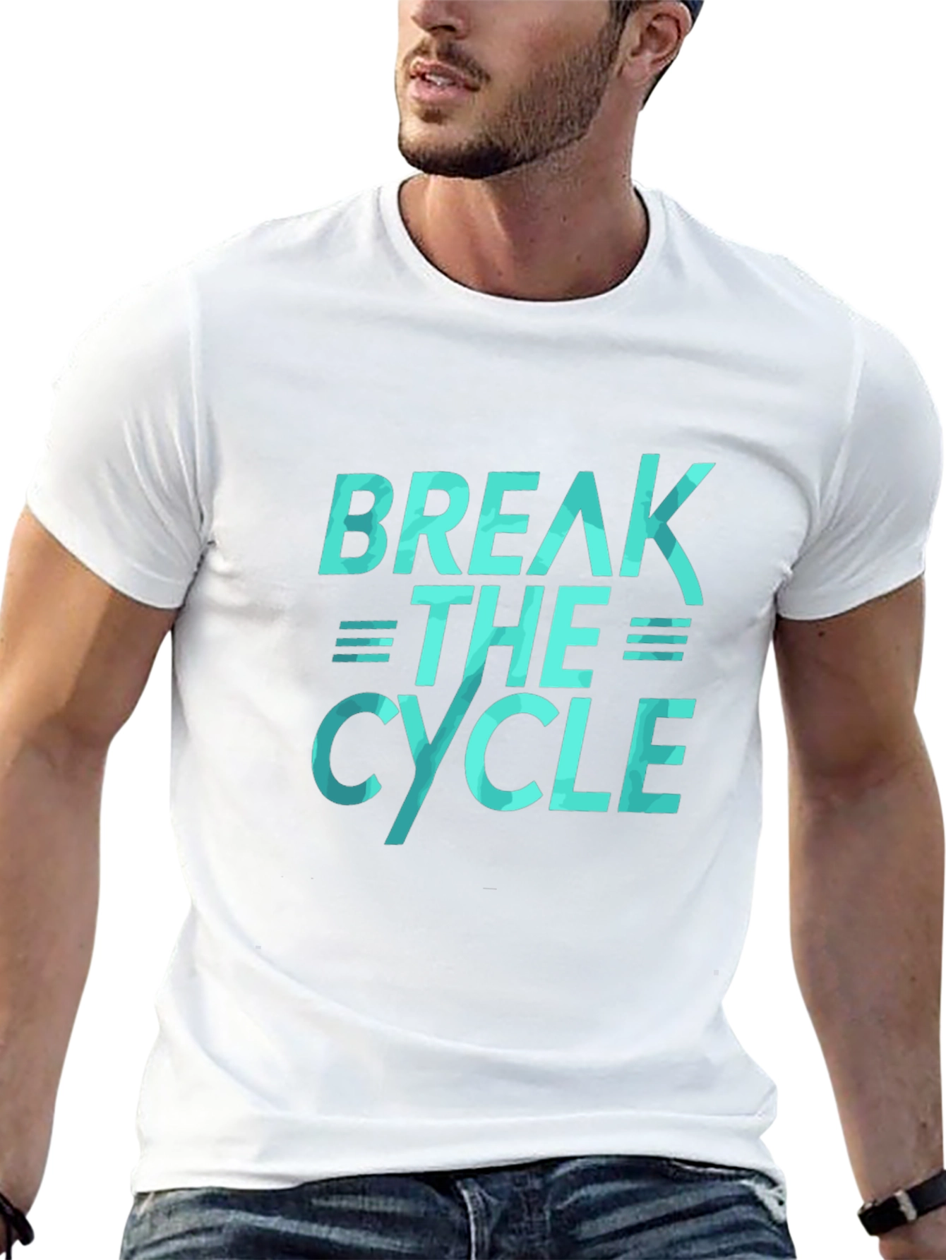 Black Break The Cycle Graphic T-Shirt - Black view 13
