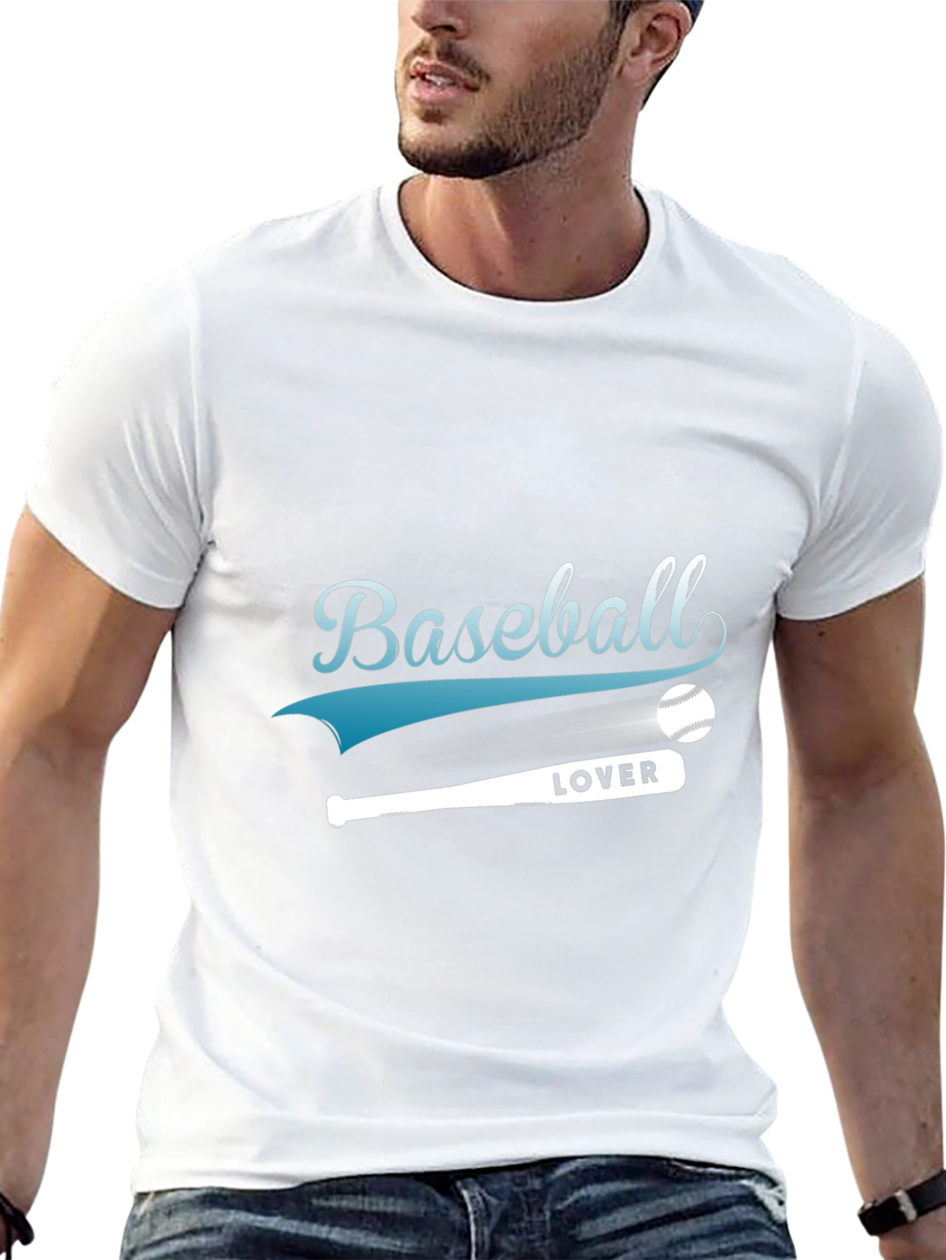 Black Baseball Lover Black T-Shirt view 13
