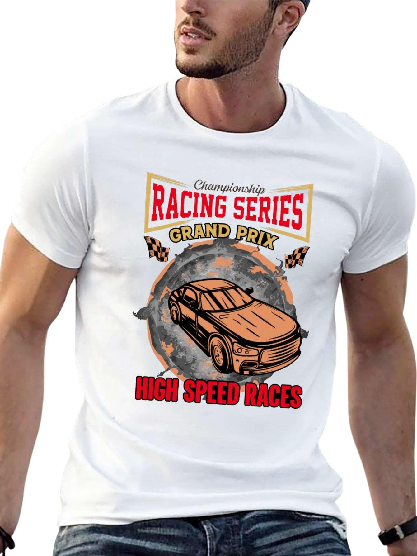 Black Racing Series Grand Prix T-Shirt view 13