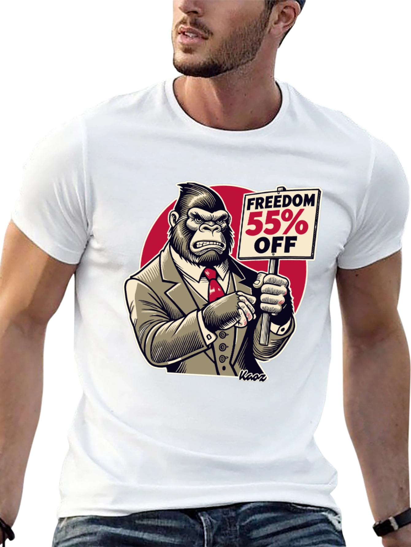 Black Freedom 55% Off Gorilla Graphic Tee view 13