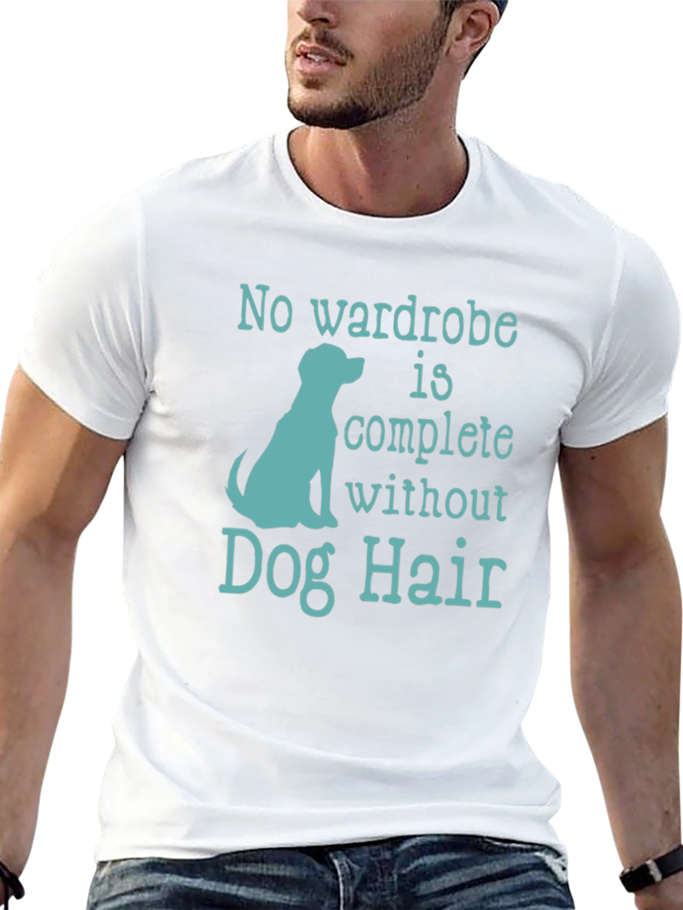 Black Dog Hair T-Shirt - Pet Lover Tee view 13
