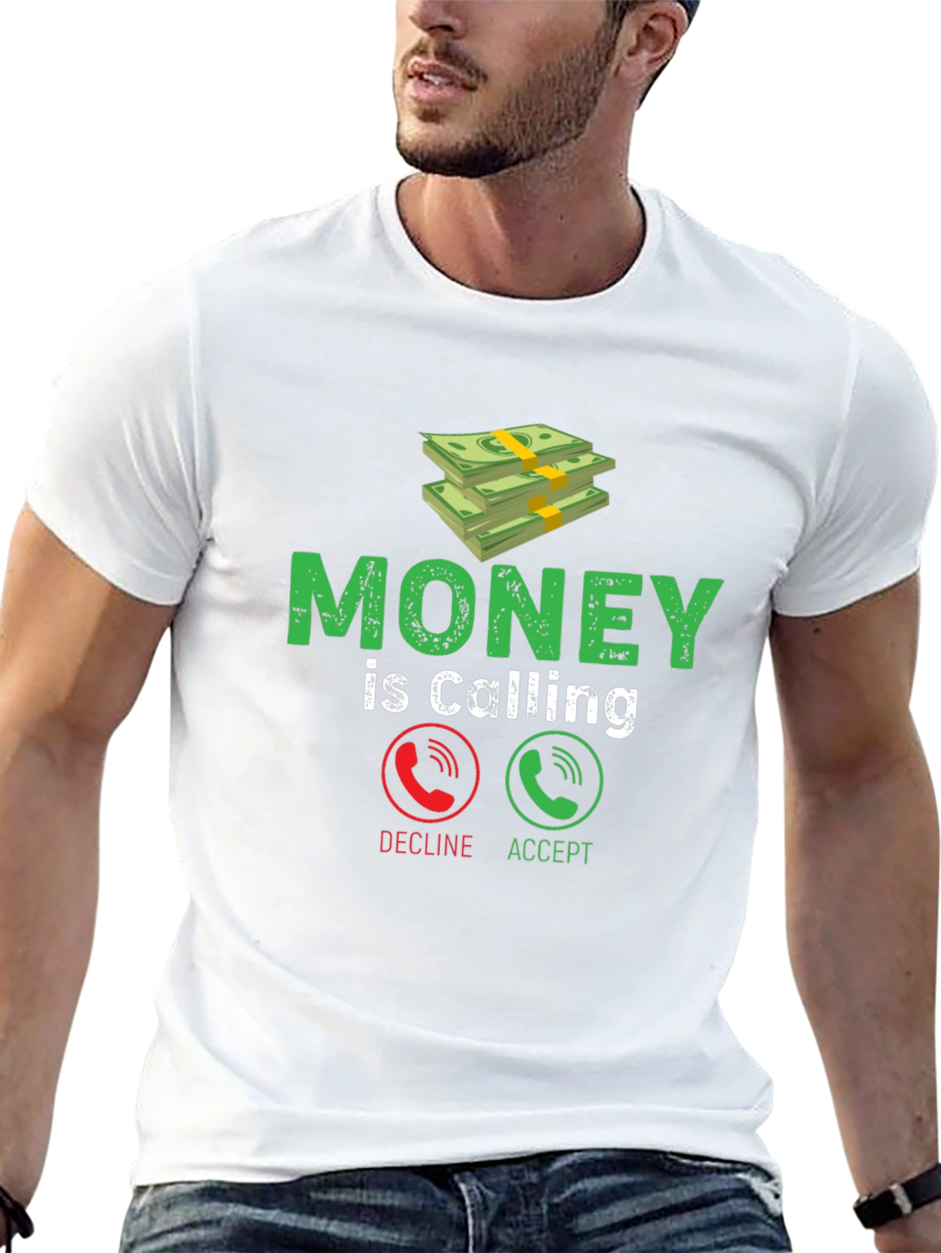 Black Money is Calling Graphic Tee view 13