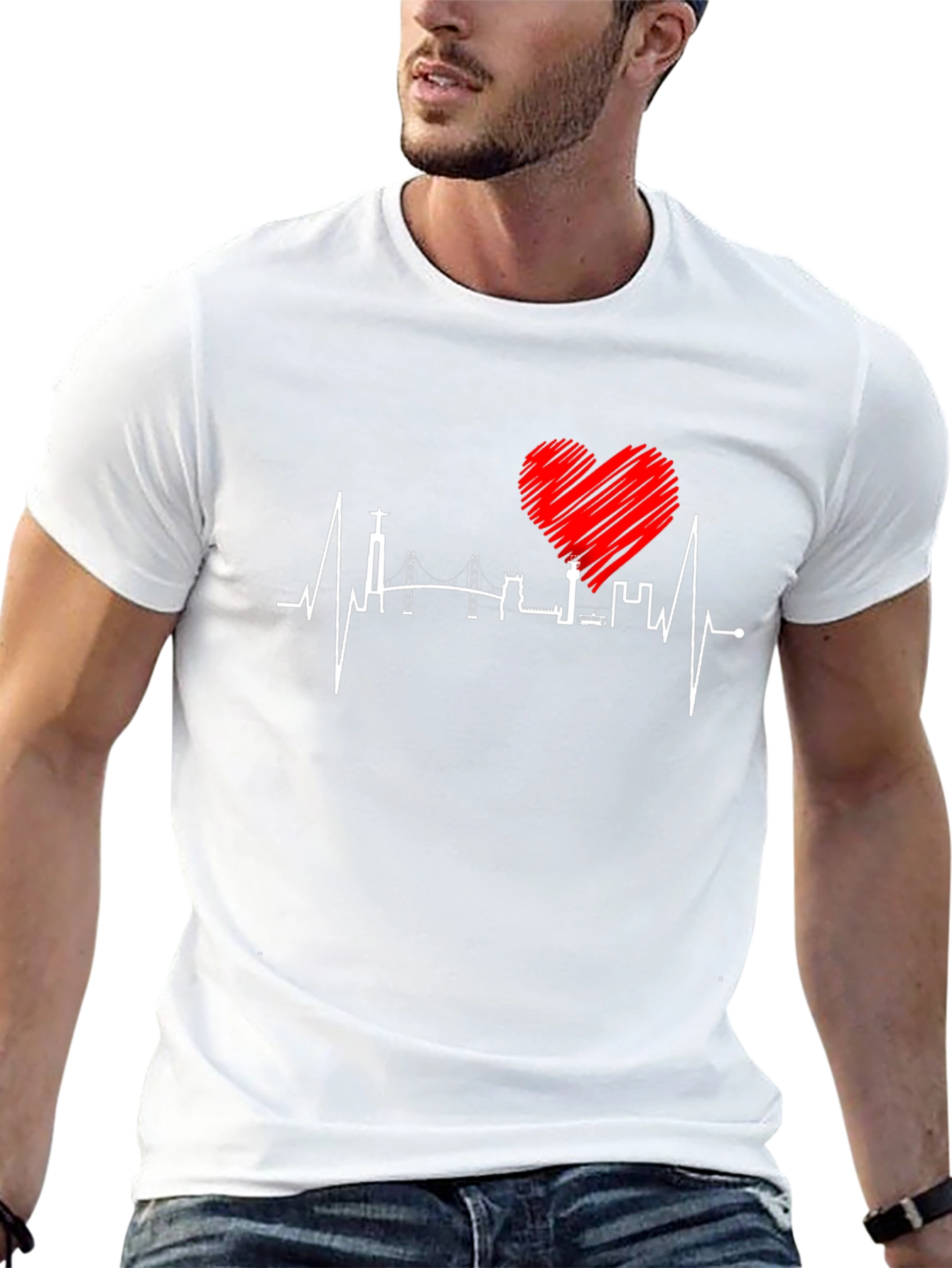 Lisbon Heartbeat T-Shirt - City Love Tee - 13
