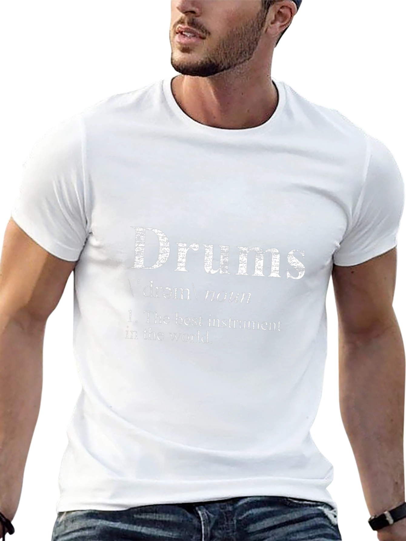 Black Drums Definition T-Shirt - Musician's Humor Tee view 13