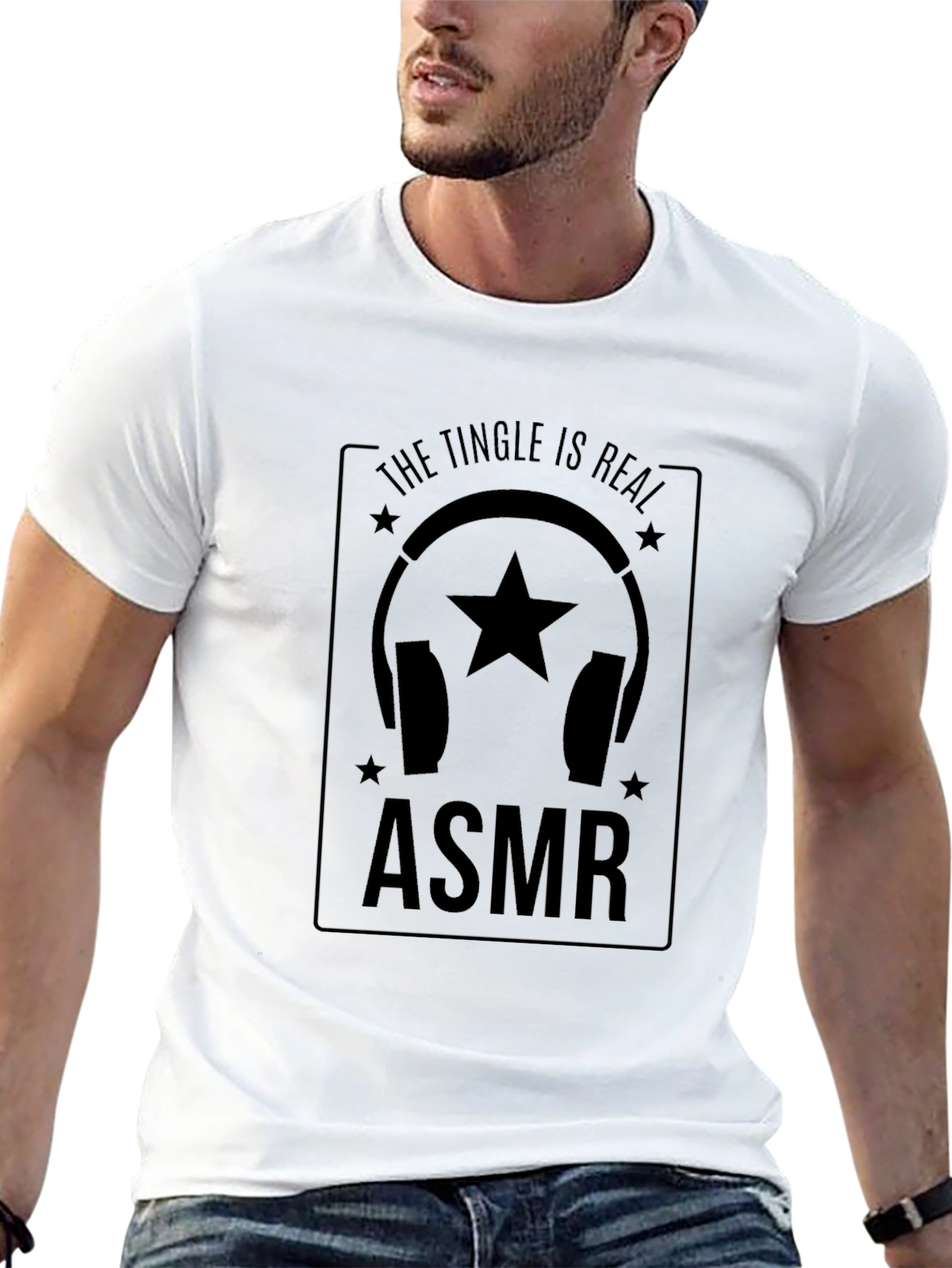 Black ASMR Tingle is Real T-Shirt view 13