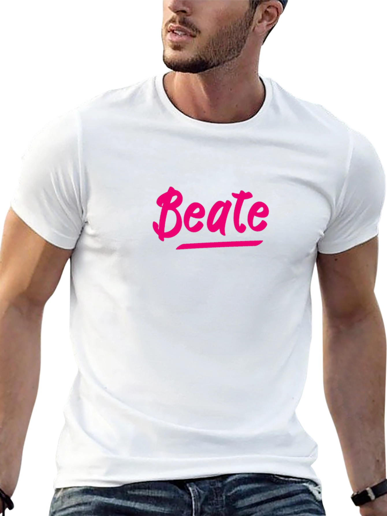 Black Beate Graphic Tee - Trendy Personalized T-Shirt view 13