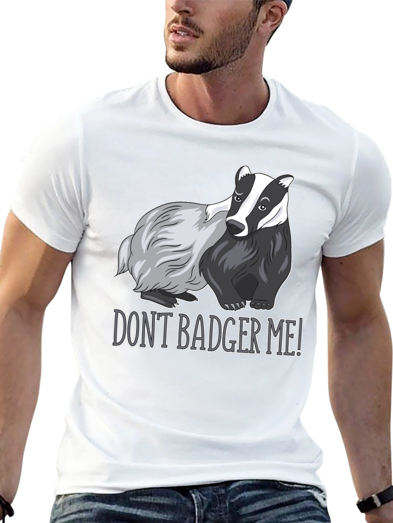 Black Don't Badger Me! Graphic Tee view 13