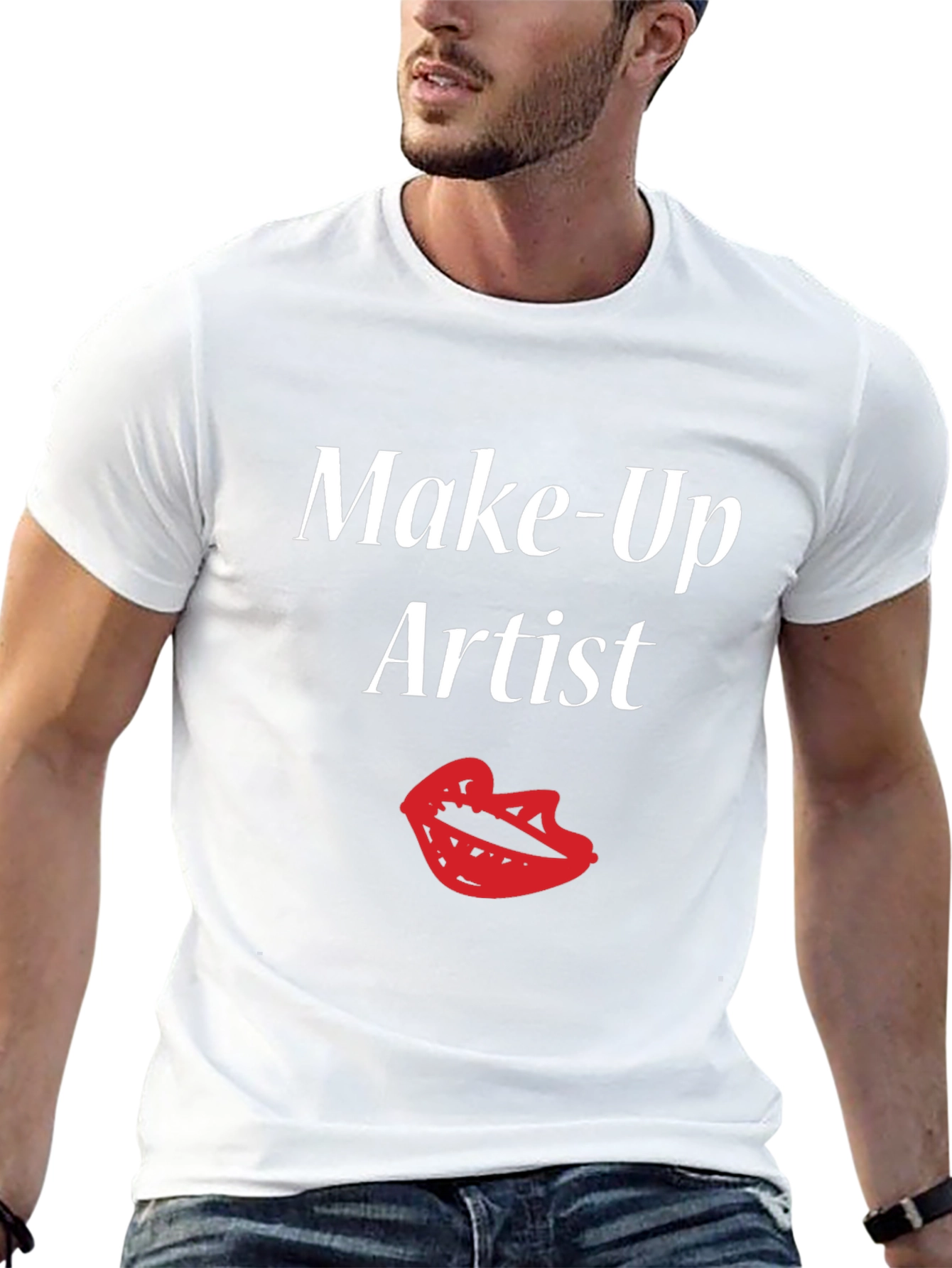 Black Make-Up Artist T-Shirt - Artistic Style view 13