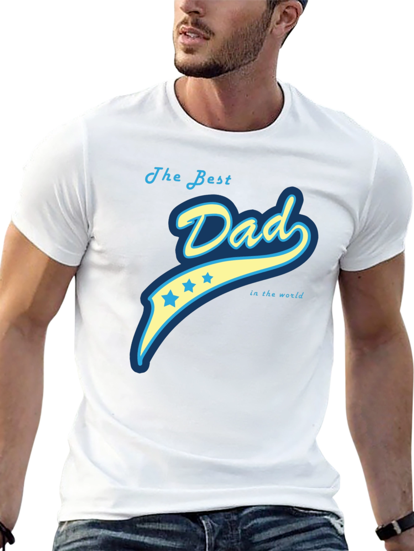 Black Best Dad Ever Graphic Tee - Comfortable Fit view 13