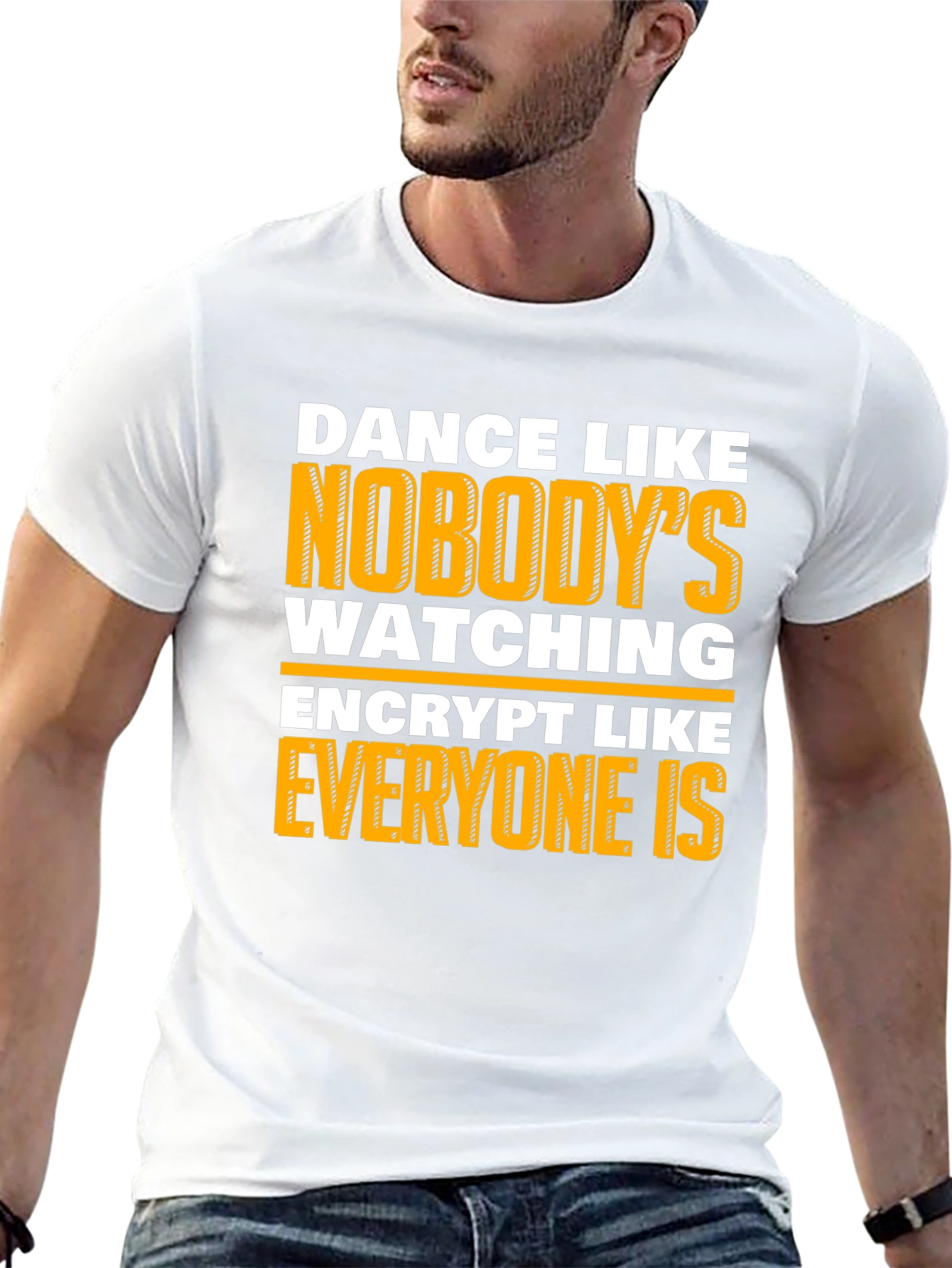 Black Dance Like Nobody's Watching Graphic T-Shirt view 13