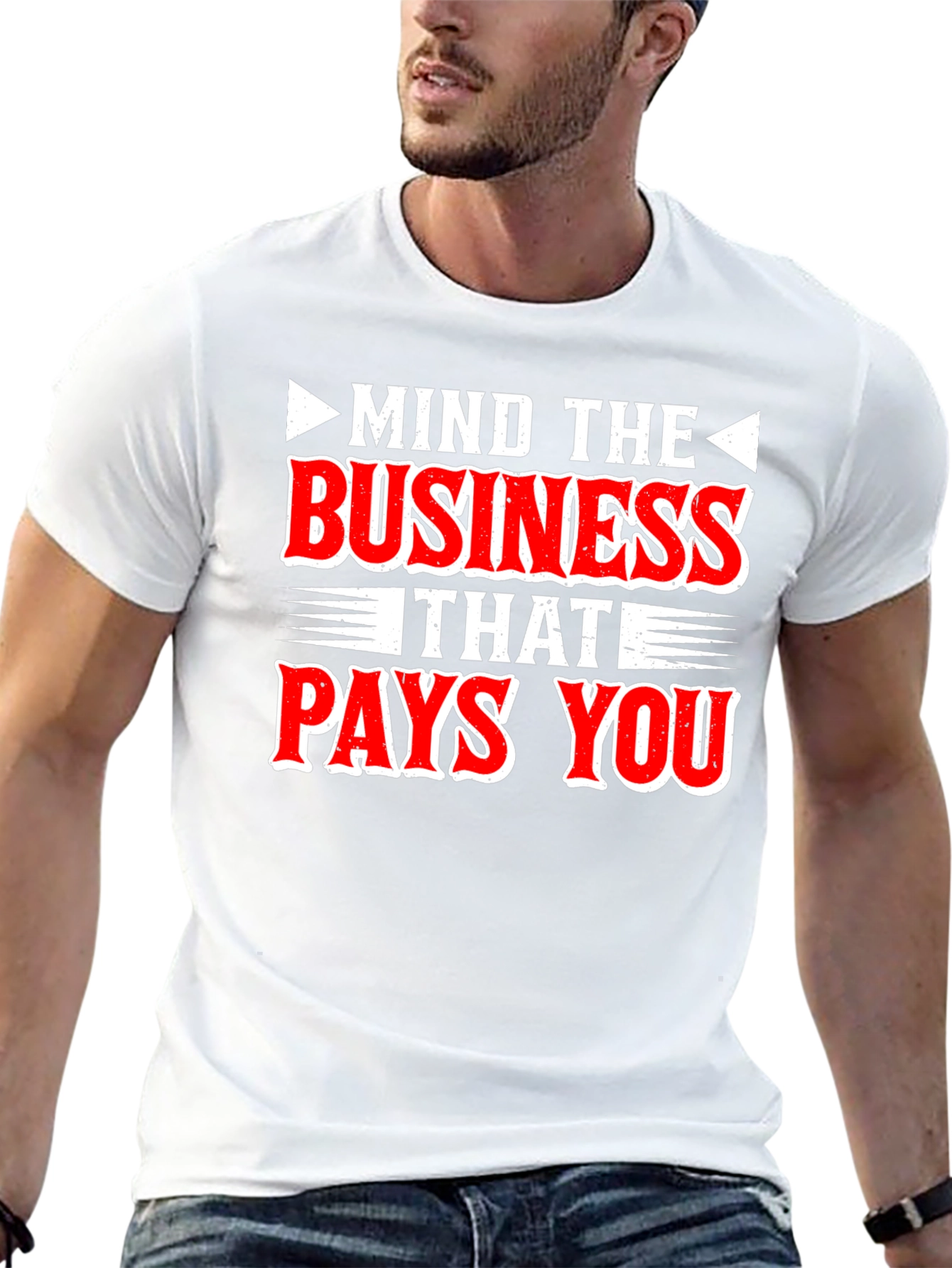 Black Mind the Business That Pays You - Graphic Tee view 13
