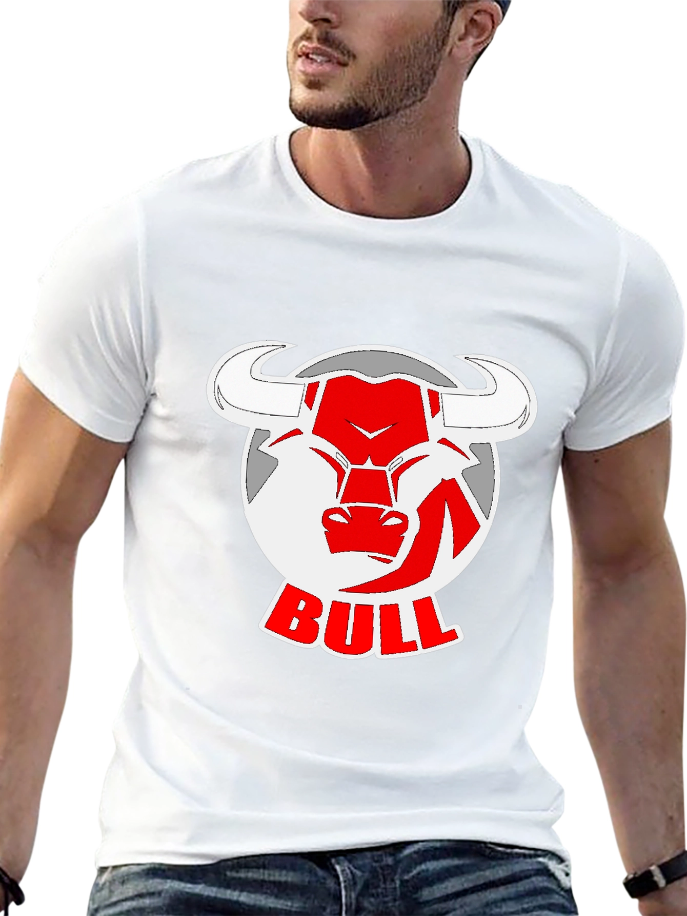 Black Bull Logo Black T-Shirt view 13