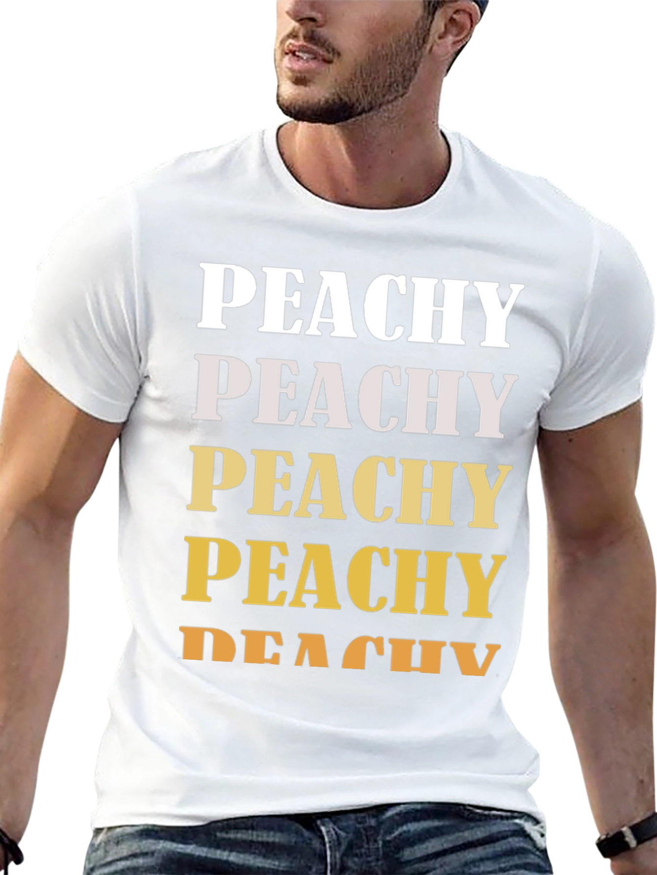Peachy Graphic Tee - Trendy Casual Shirt - 13