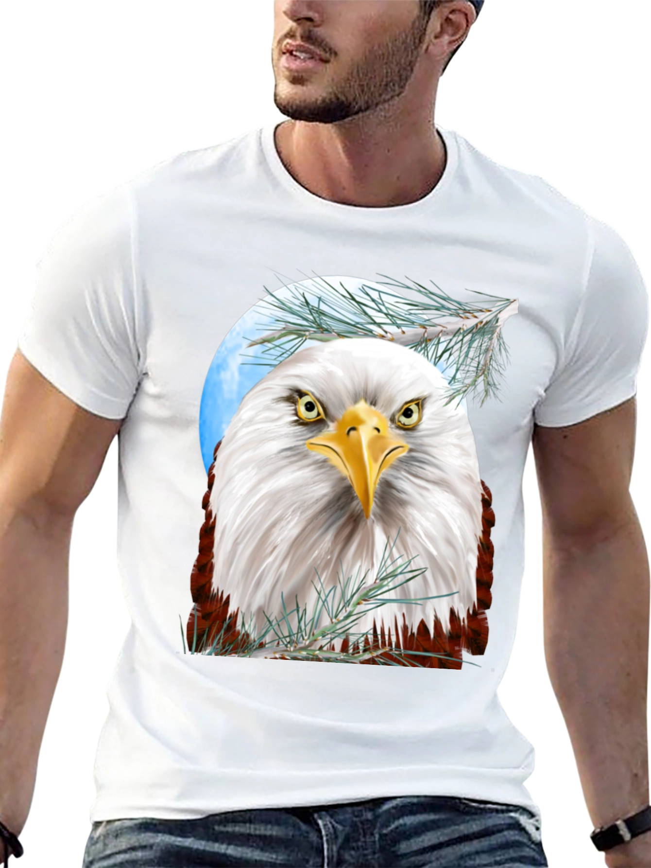 Black Bald Eagle Graphic T-Shirt - Patriotic Design view 13