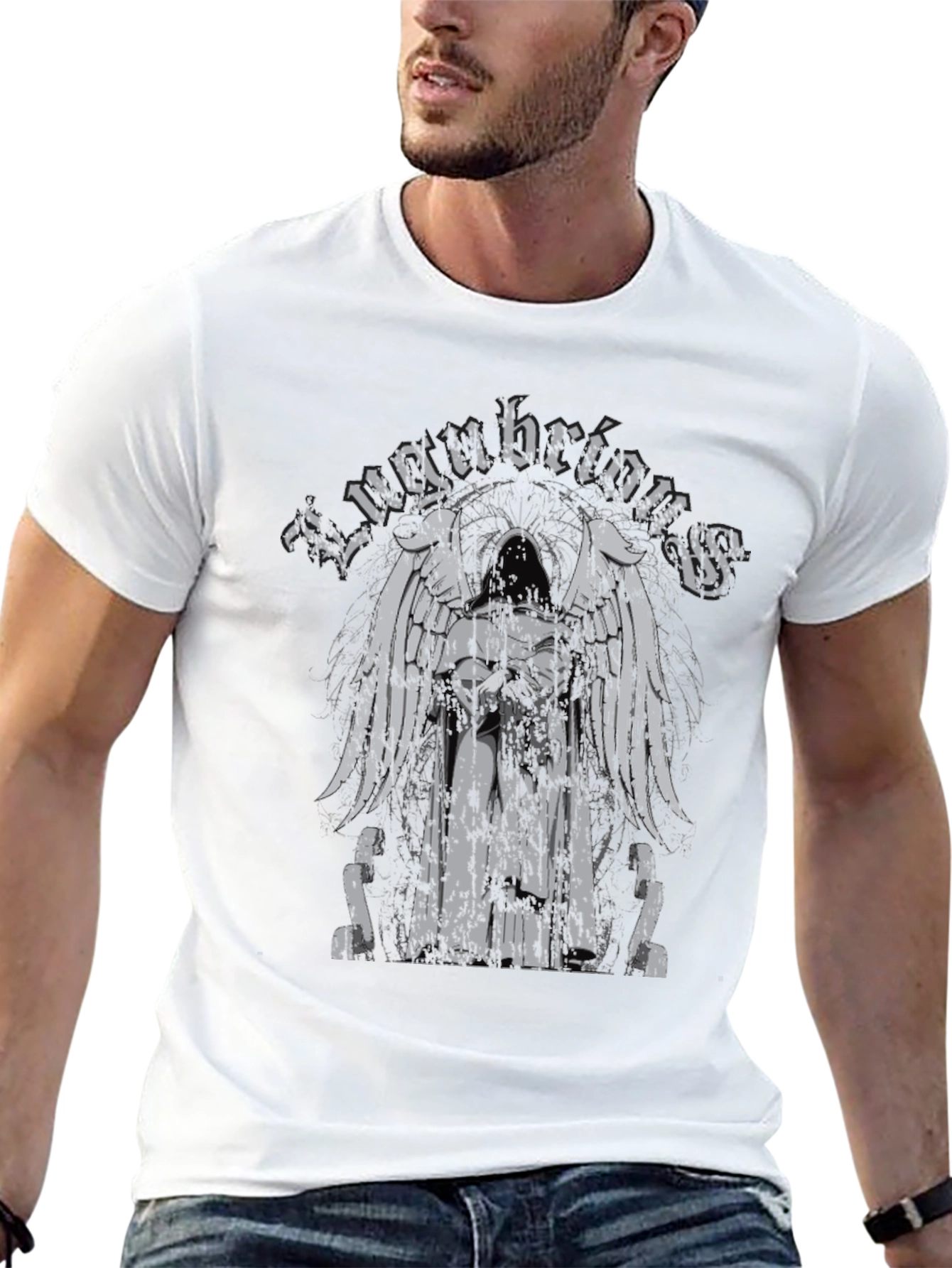 Black Lugubrious Grim Reaper T-Shirt view 13