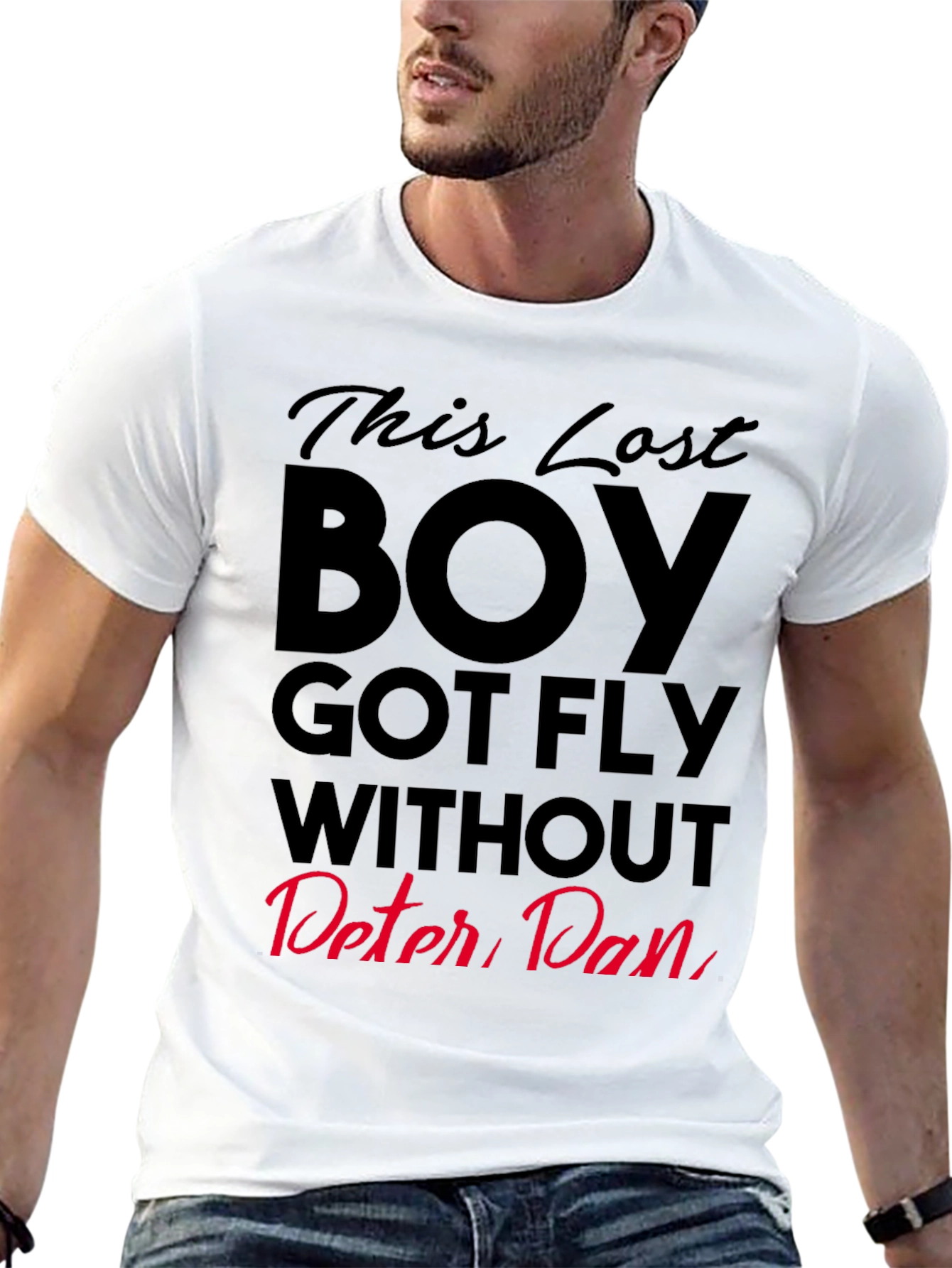 Black This Lost Boy Got Fly T-Shirt - Peter Pan Inspired view 13