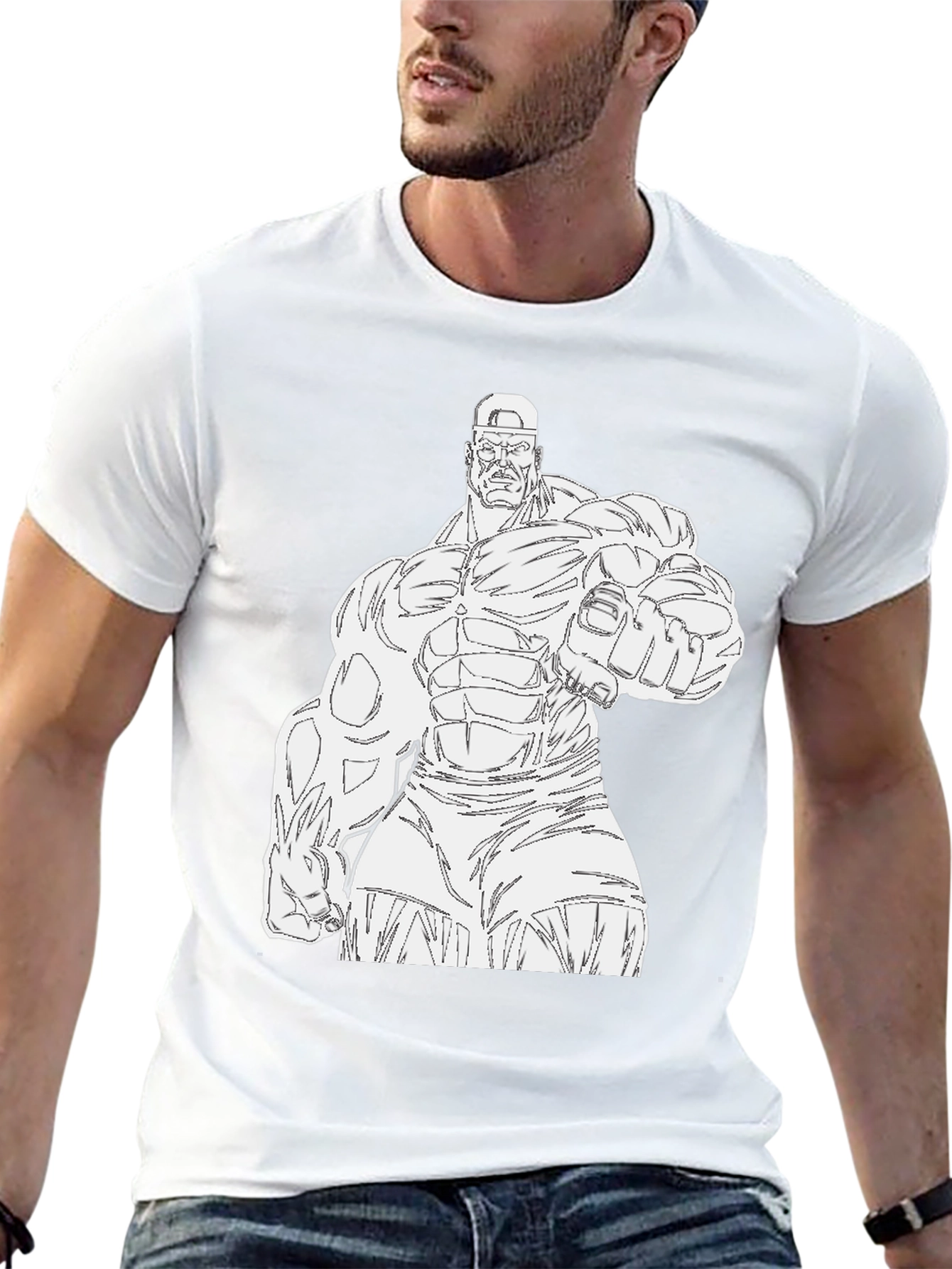 Black Hulk Graphic Tee - Black Cotton T-Shirt view 13