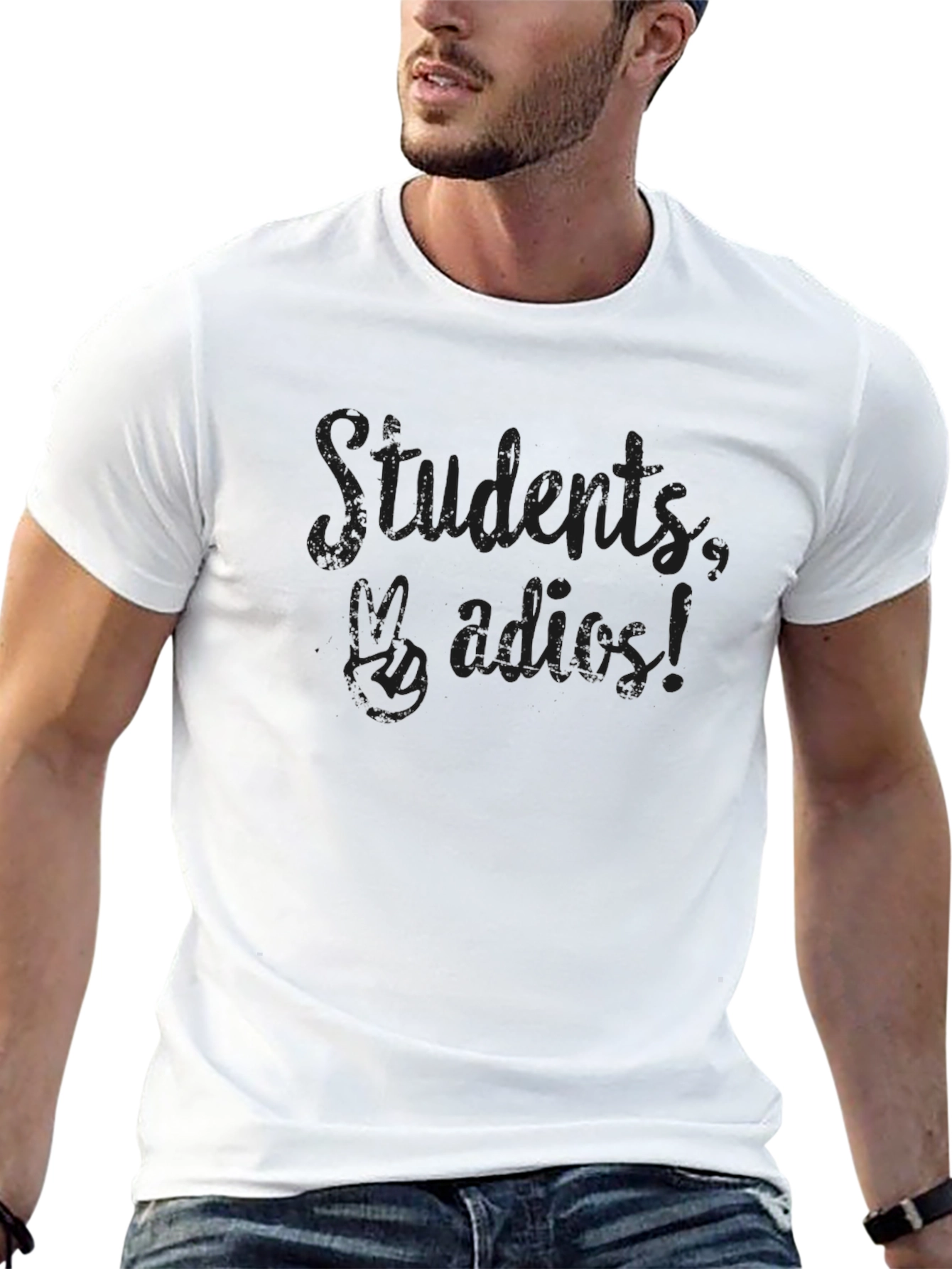 Black Students Adieu T-Shirt - Dark Humor Graduation Tee view 13