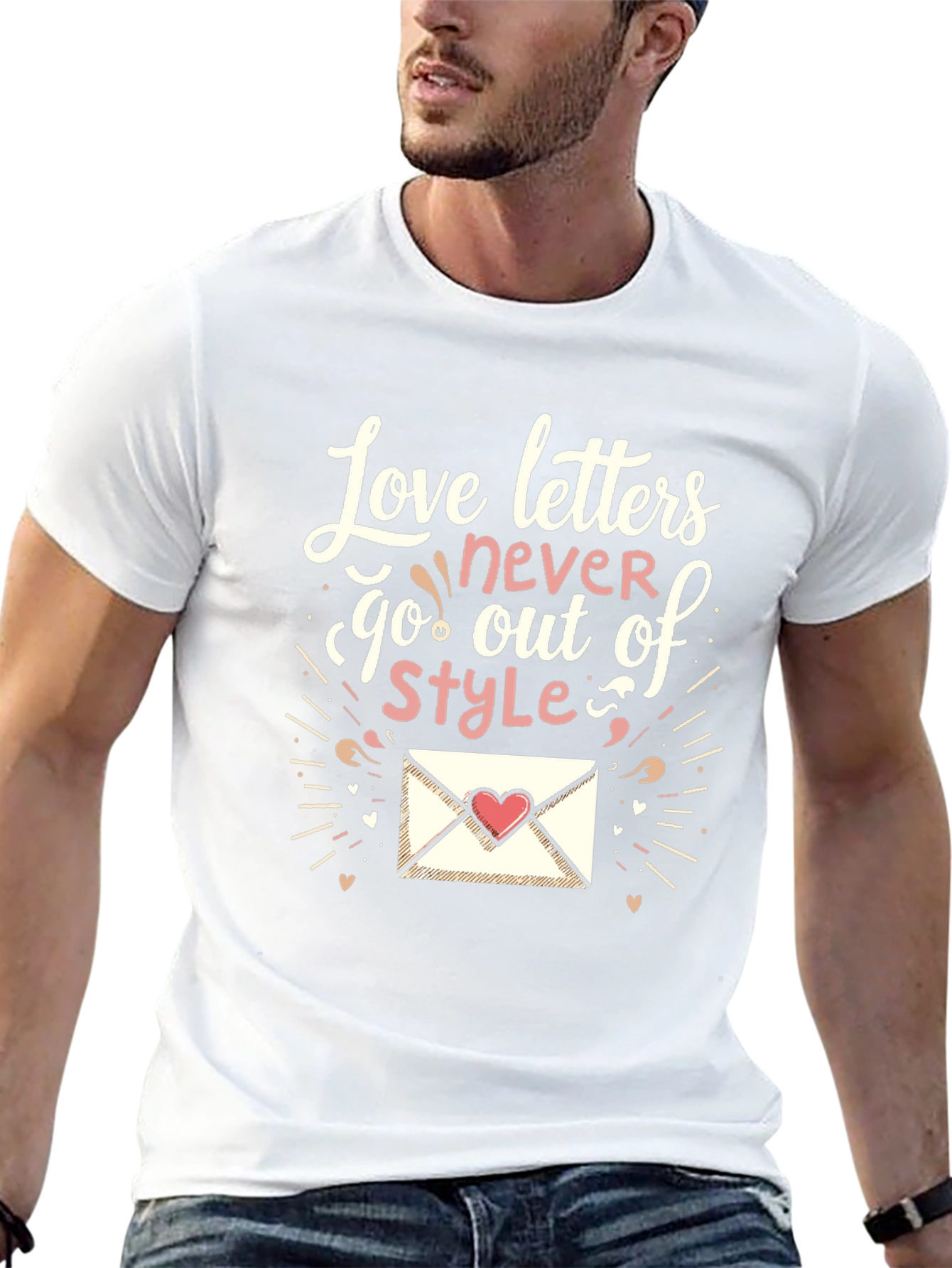 Black Love Letters T-Shirt - Never Out of Style view 13