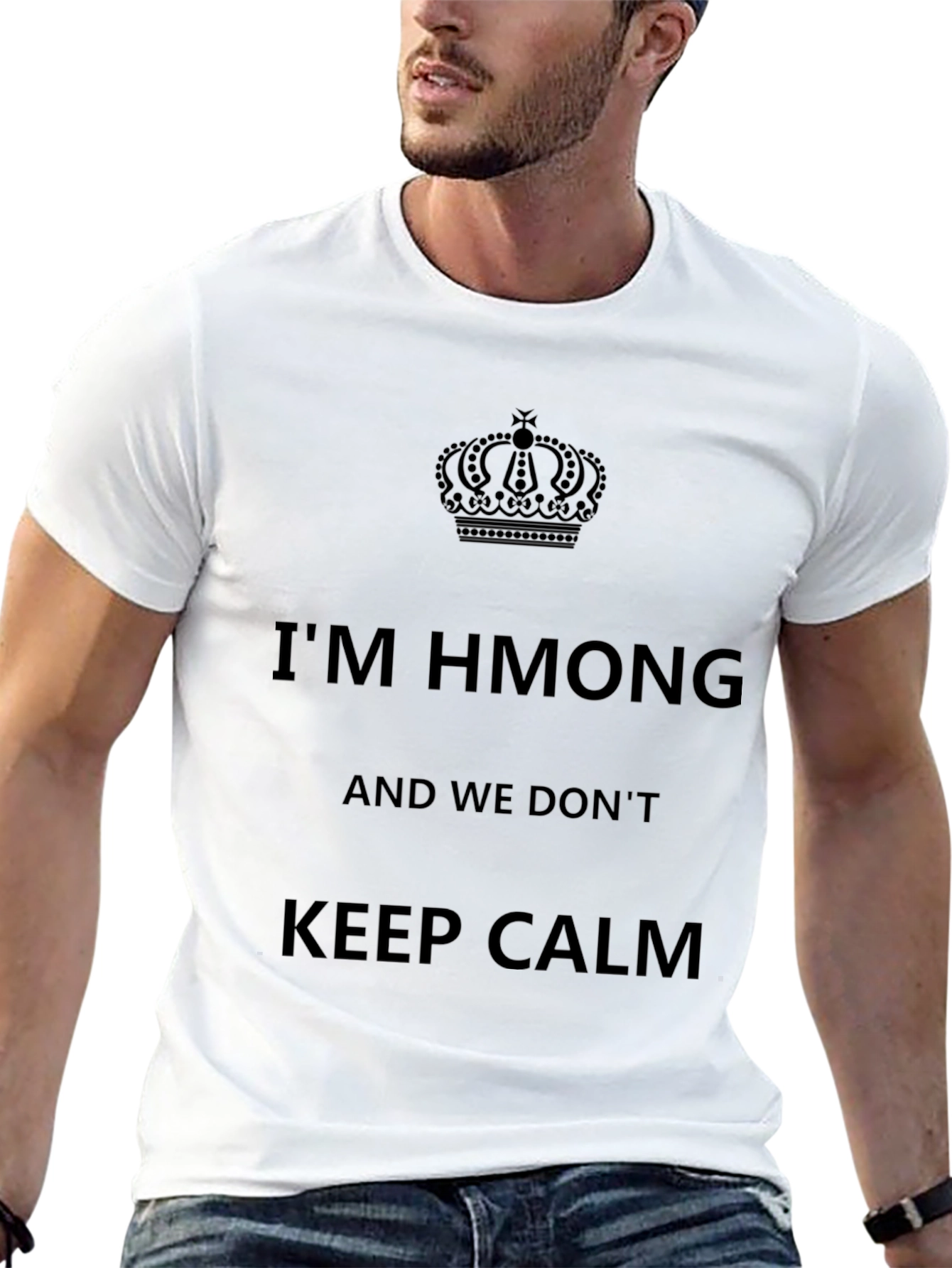 Black I'm Hmong and We Don't Keep Calm T-Shirt view 13