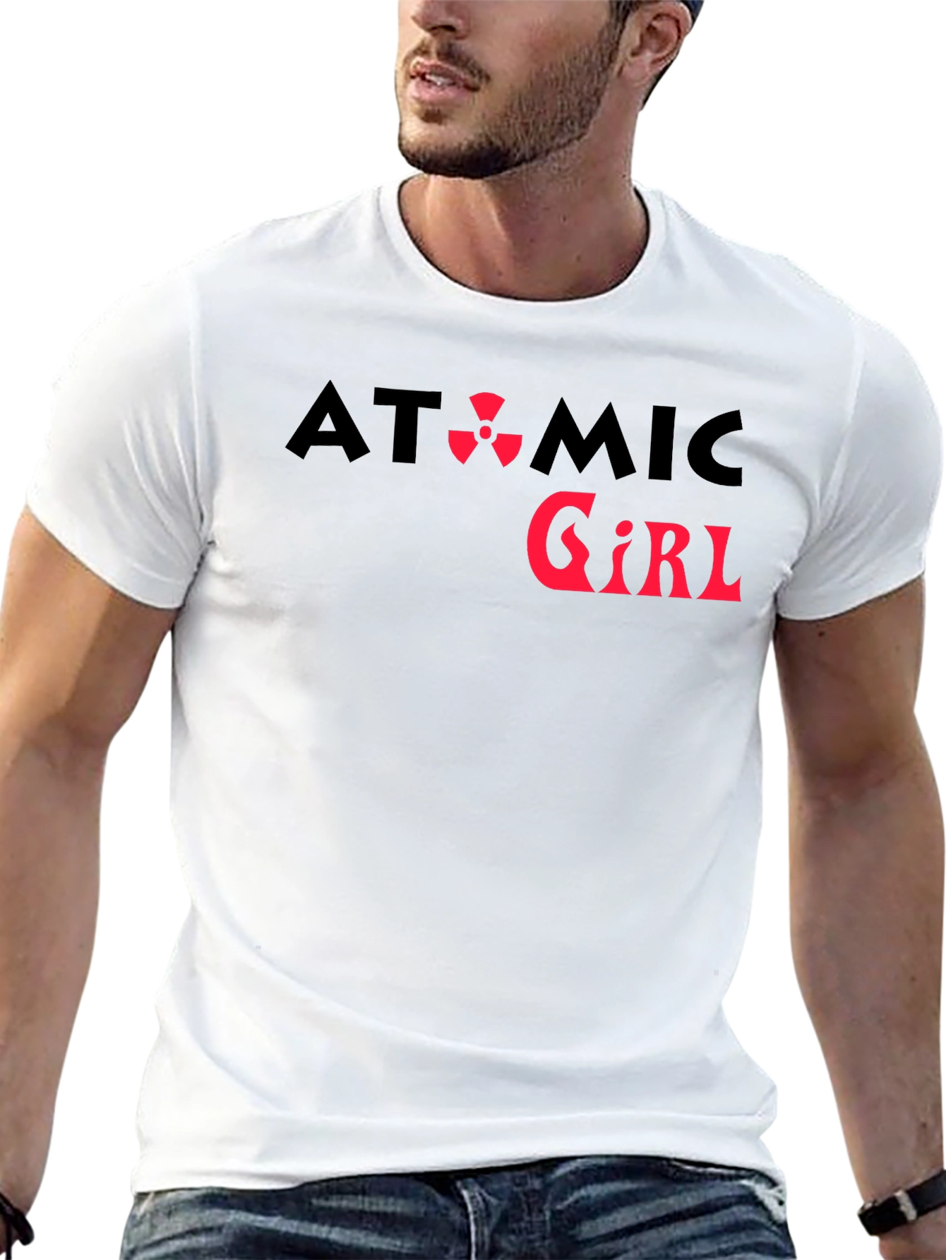 Black Atomic Girl Graphic Tee - Black view 13