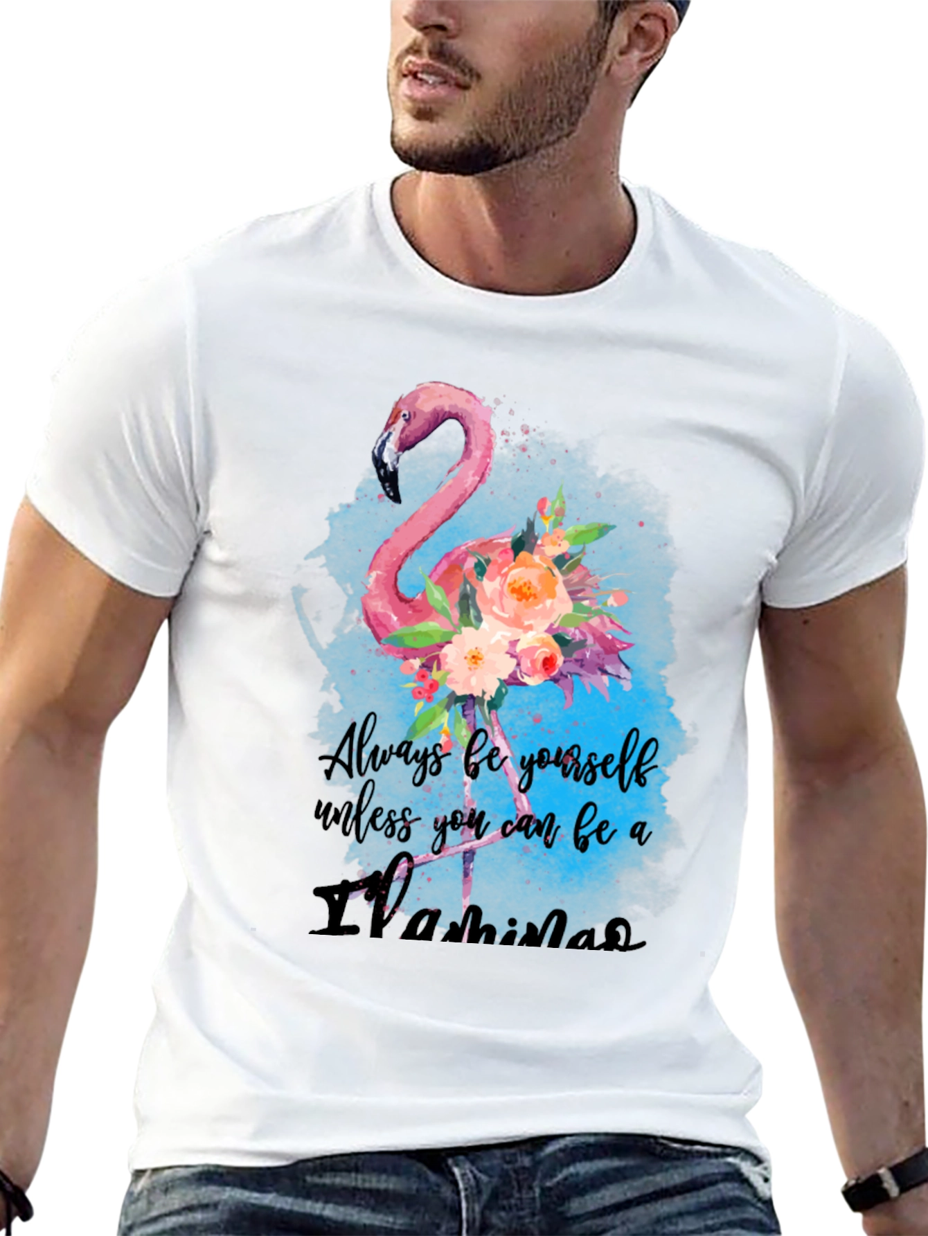 Black Always Be A Flamingo T-Shirt - Unique Design view 13