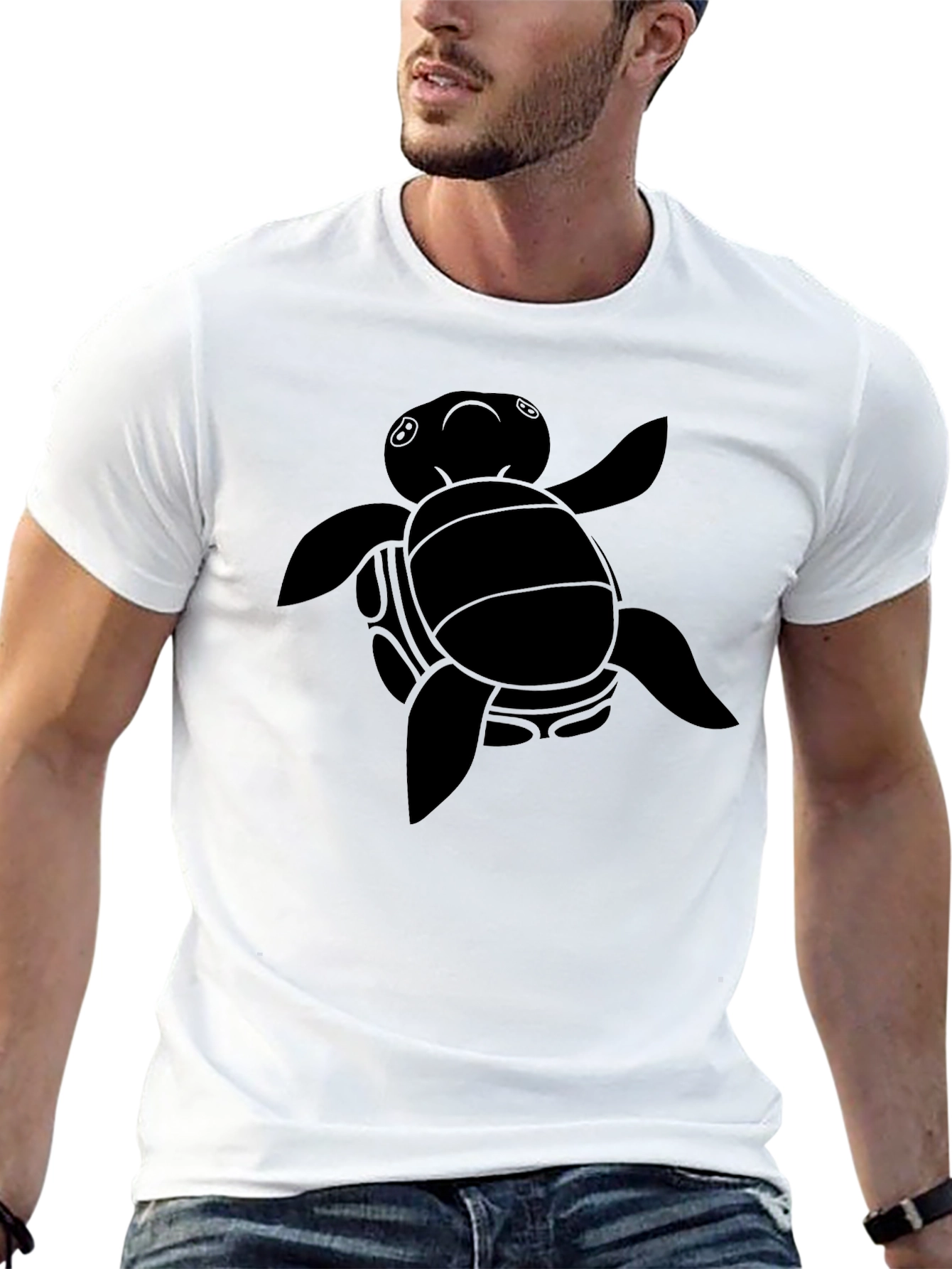 Black Black Turtle Graphic Tee view 13