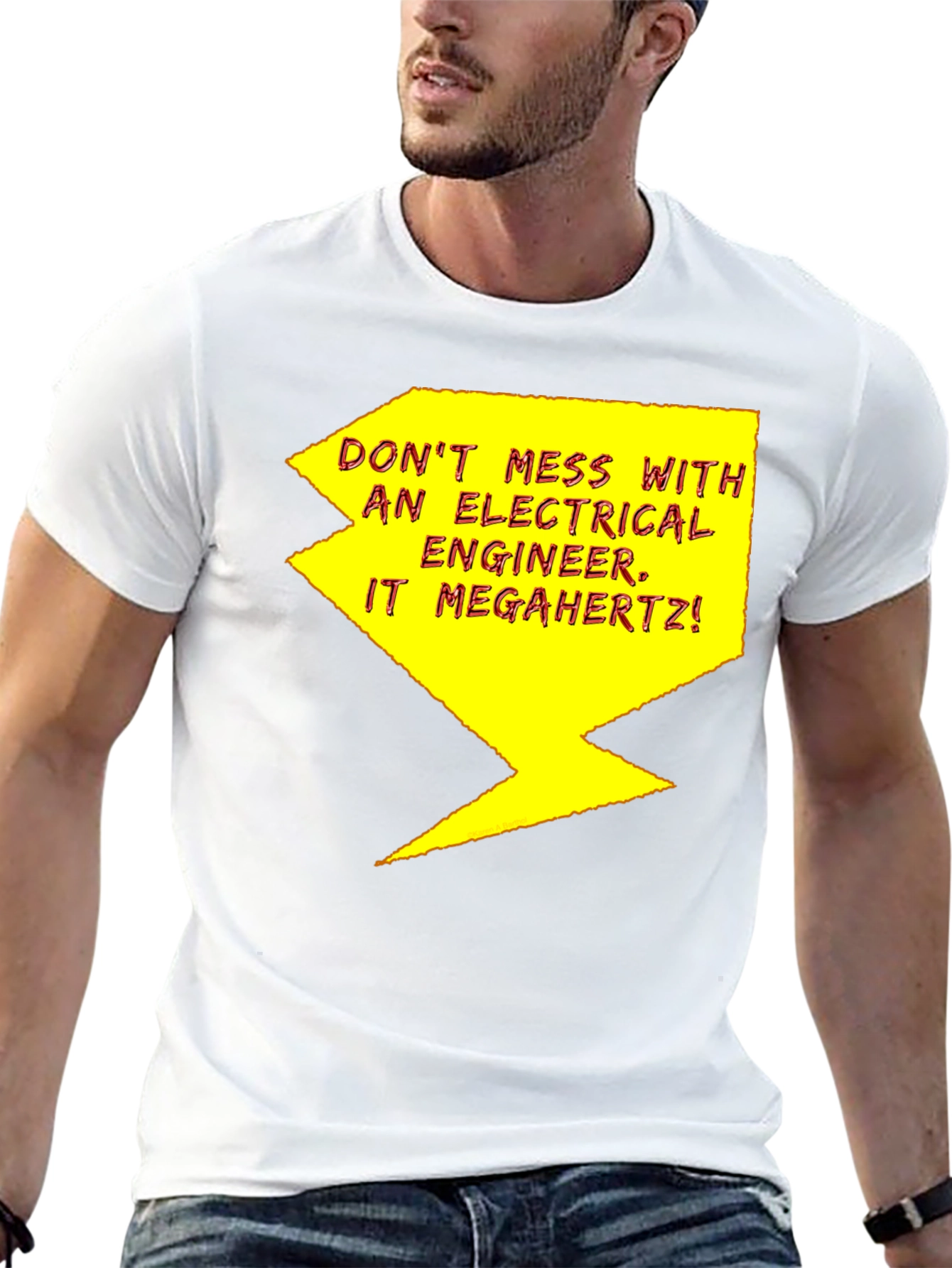 Black Electrical Engineer T-Shirt - Funny Warning Tee view 13
