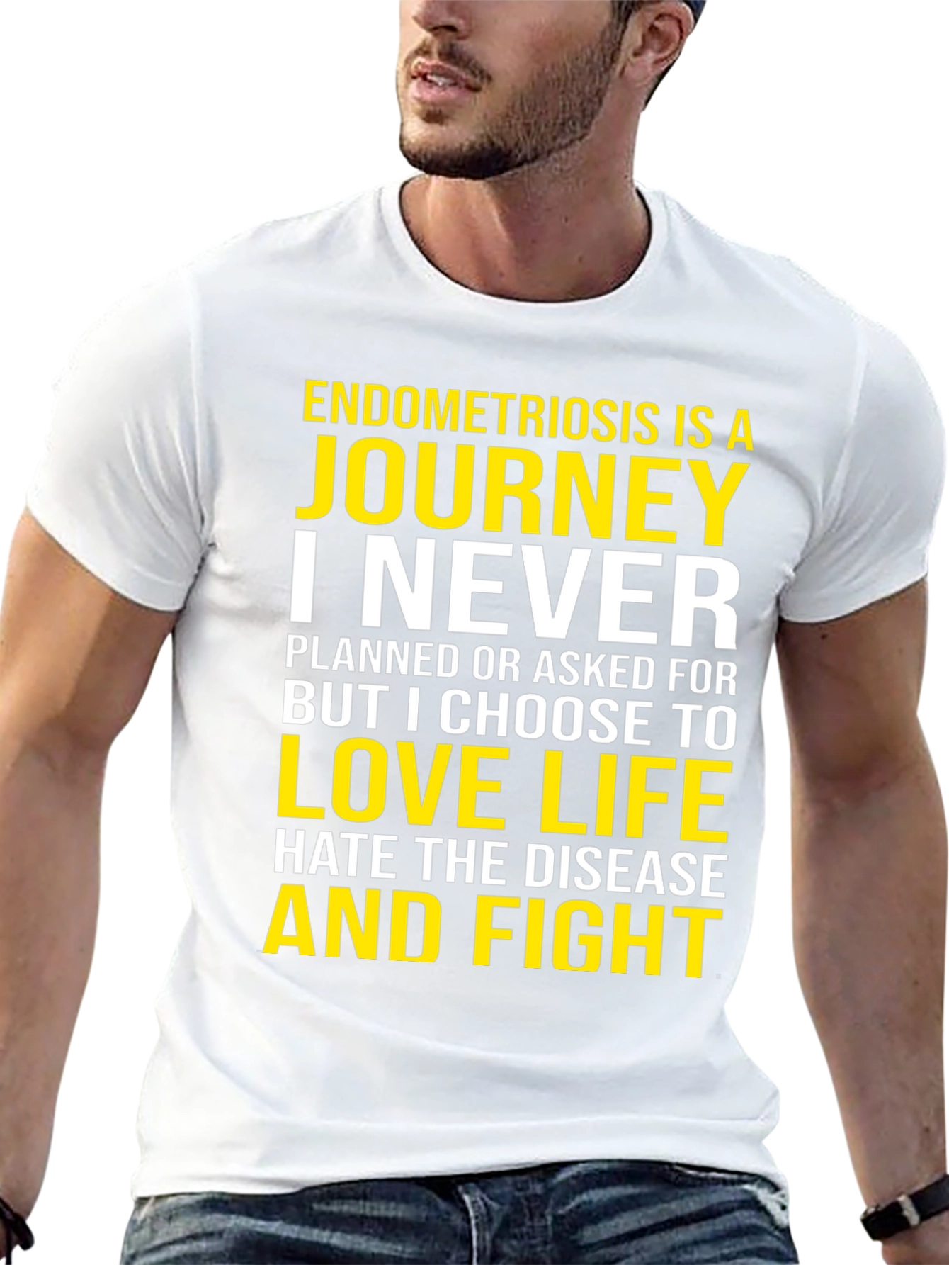Endometriosis Awareness T-Shirt: Journey, Love, Fight - 13